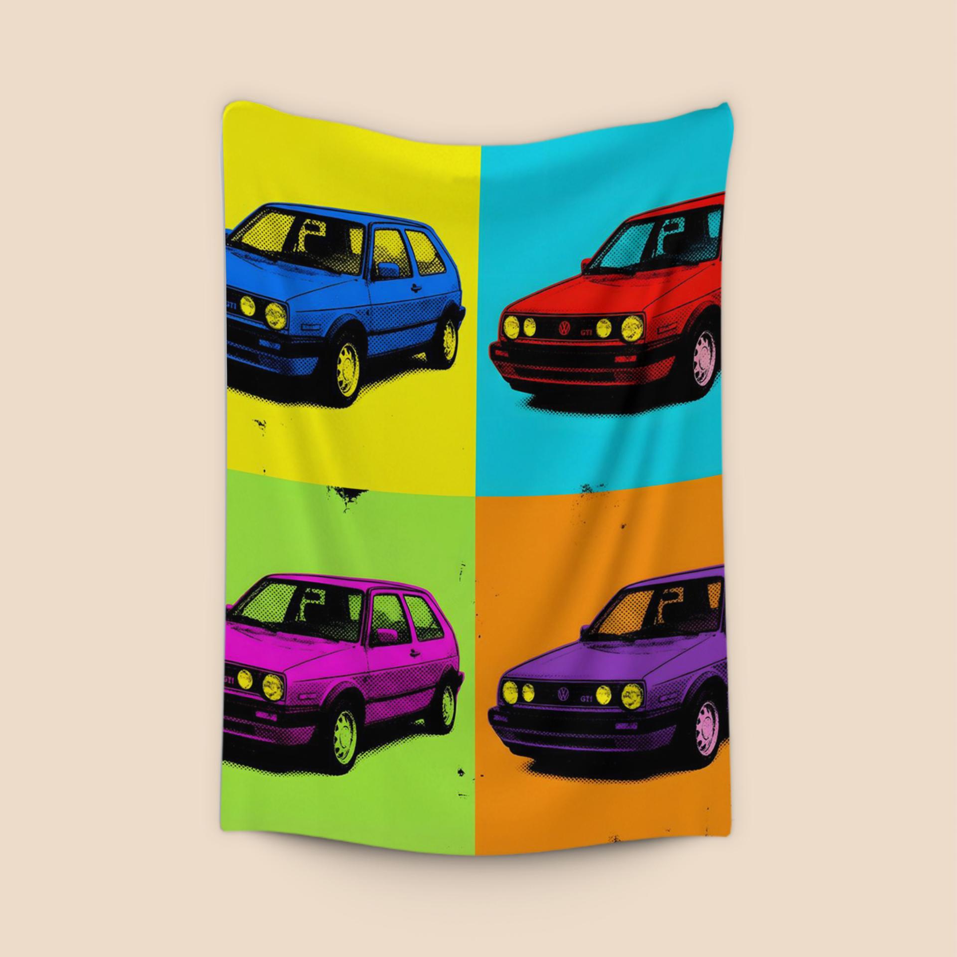 VW Golf GTI Pop Art Grid
