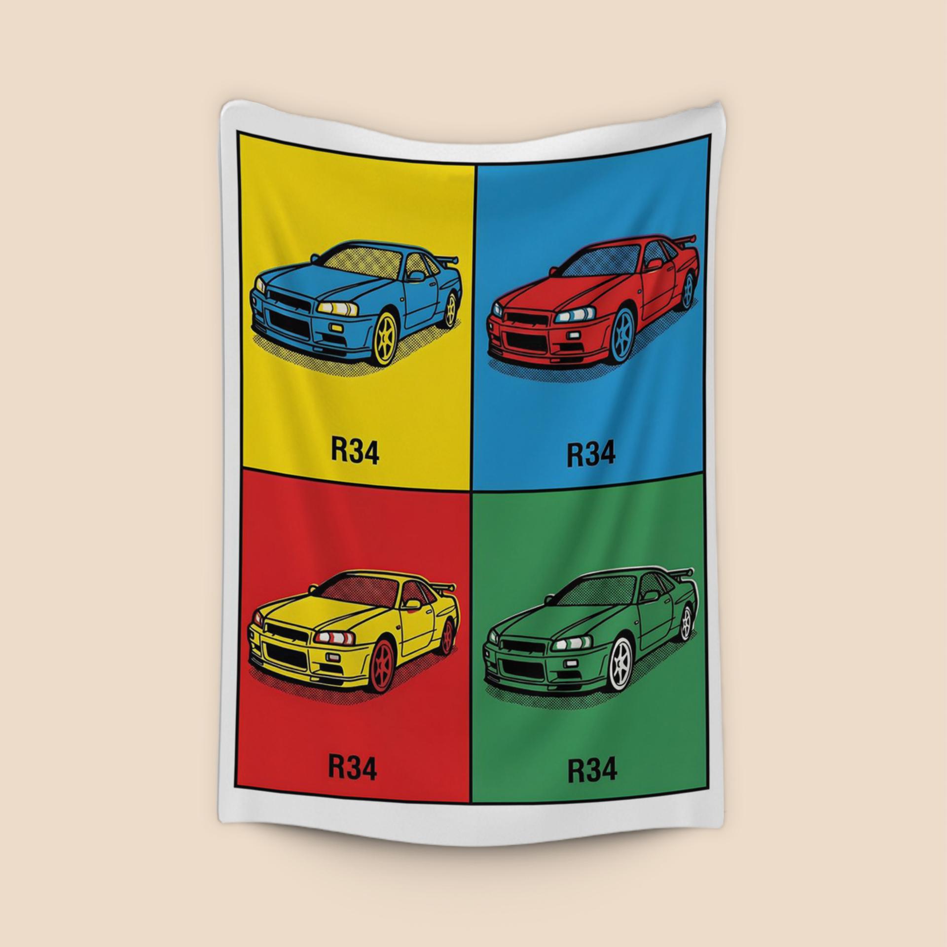 Pop Art Skyline R34 Quad