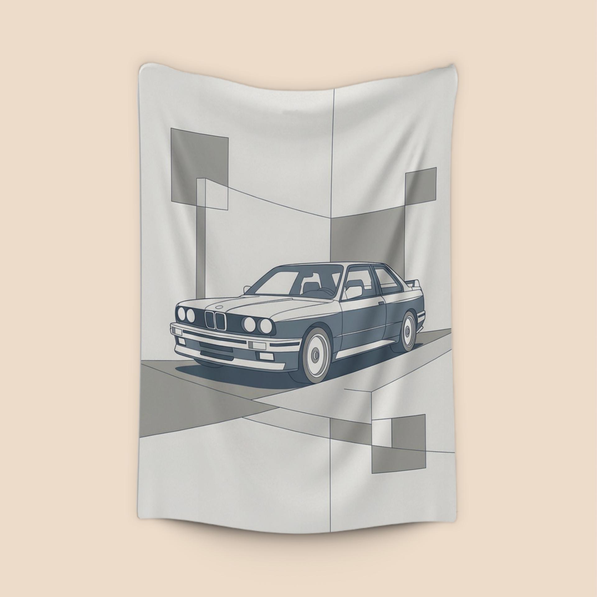 BMW E30 M3: Geometric Minimalist Study