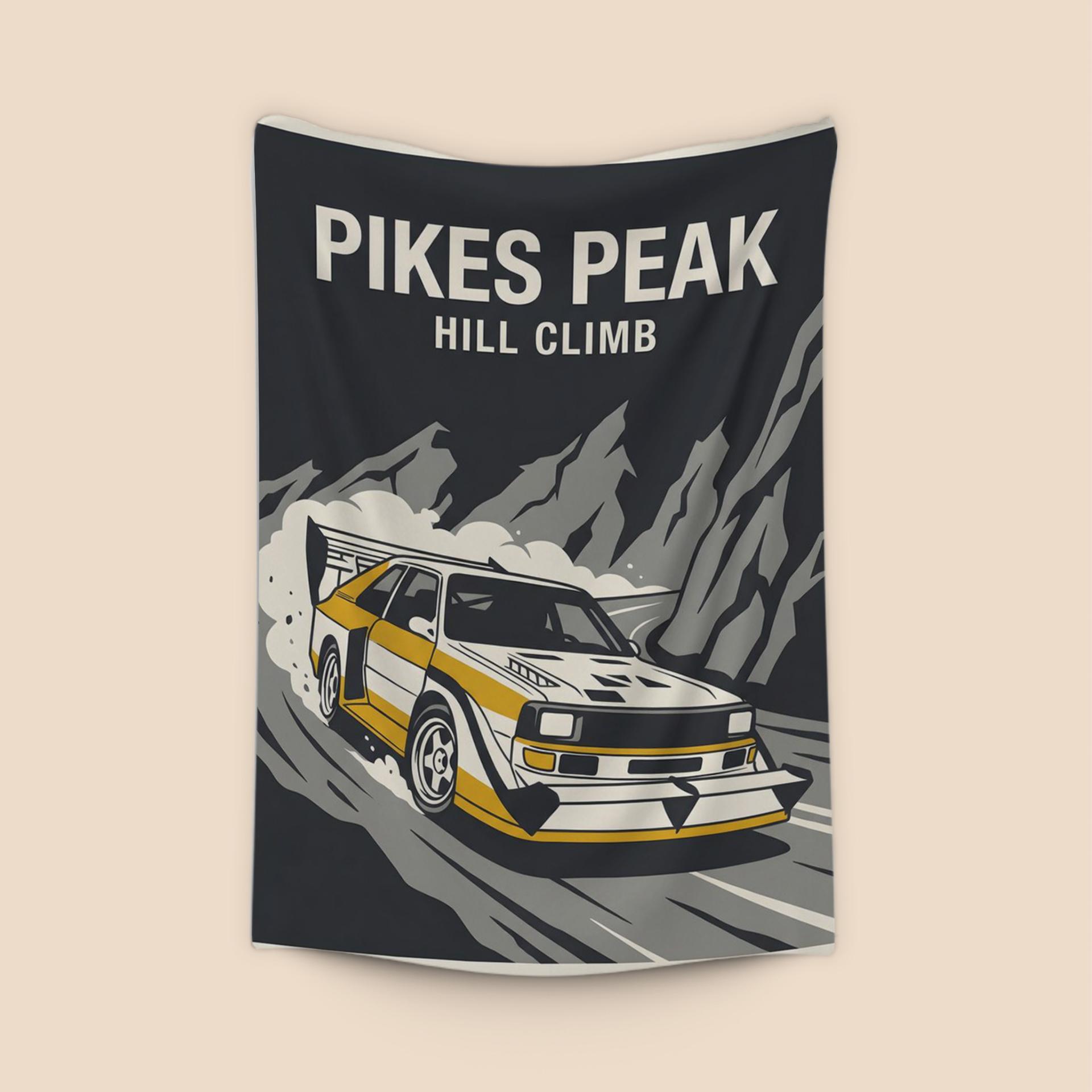Audi Quattro S1 E2 Pikes Peak Hill Climb Illustration