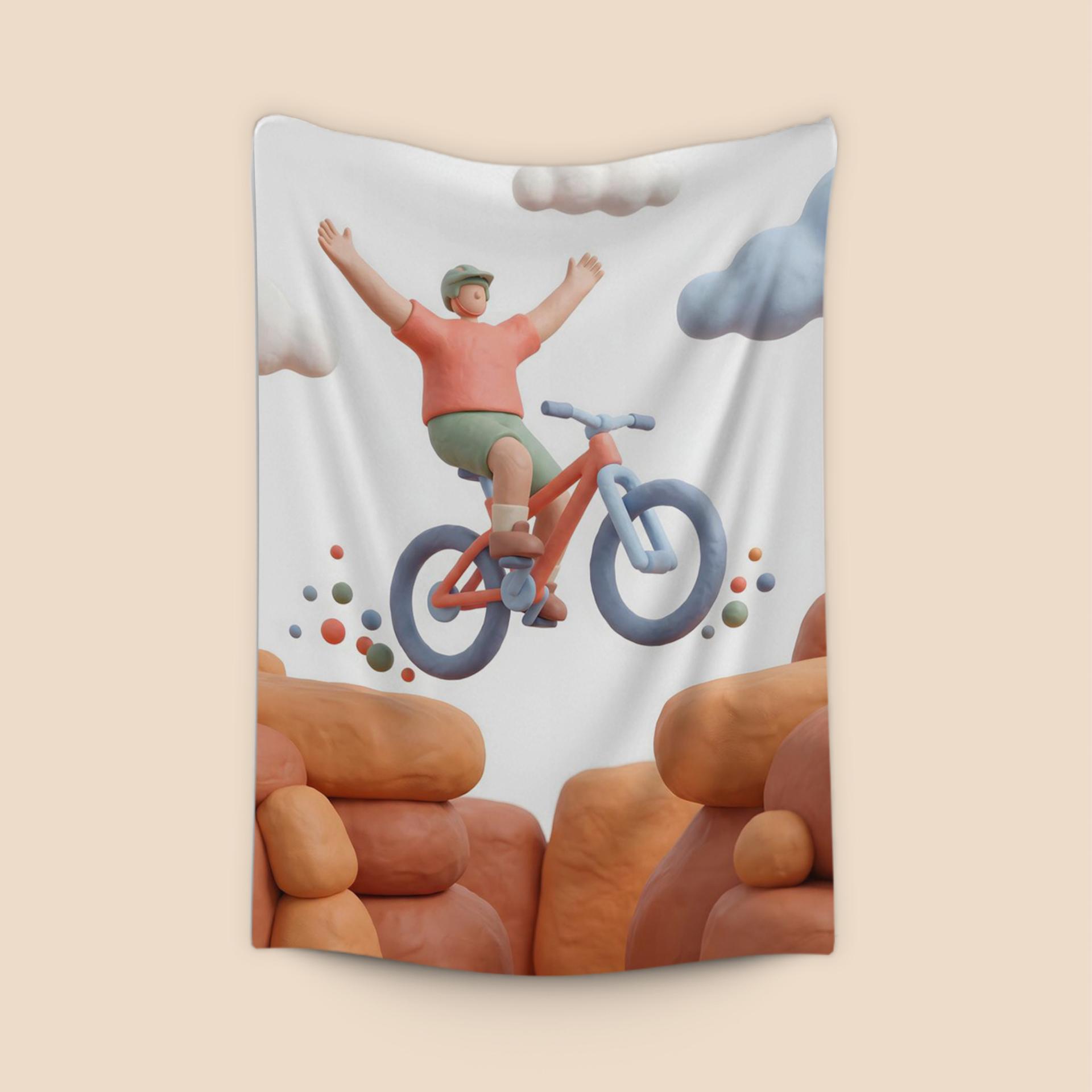 Joy of the Leap: 3D Clay Mountain Biking Adventure