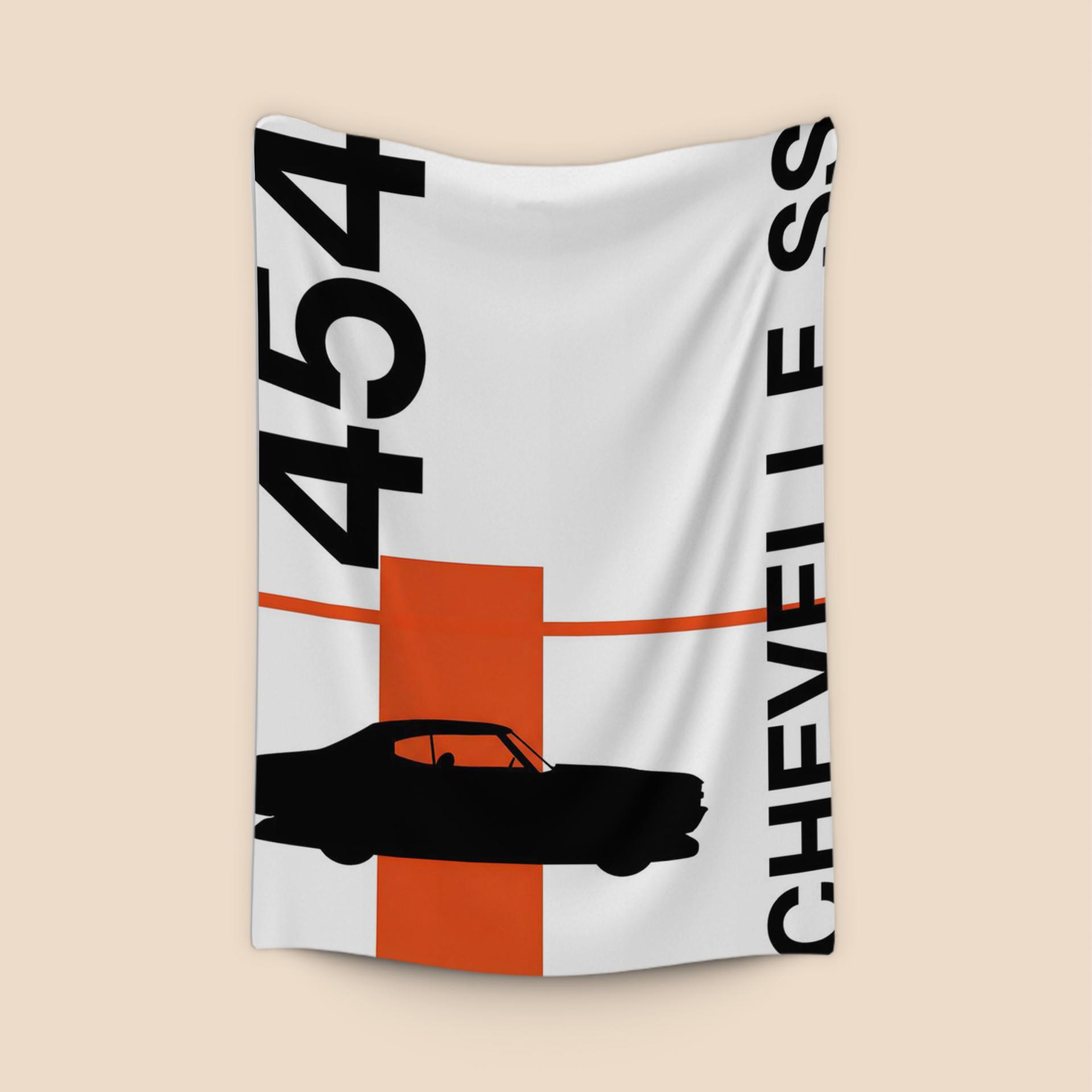 Chevelle SS 454 Minimalist Swiss Style Graphic