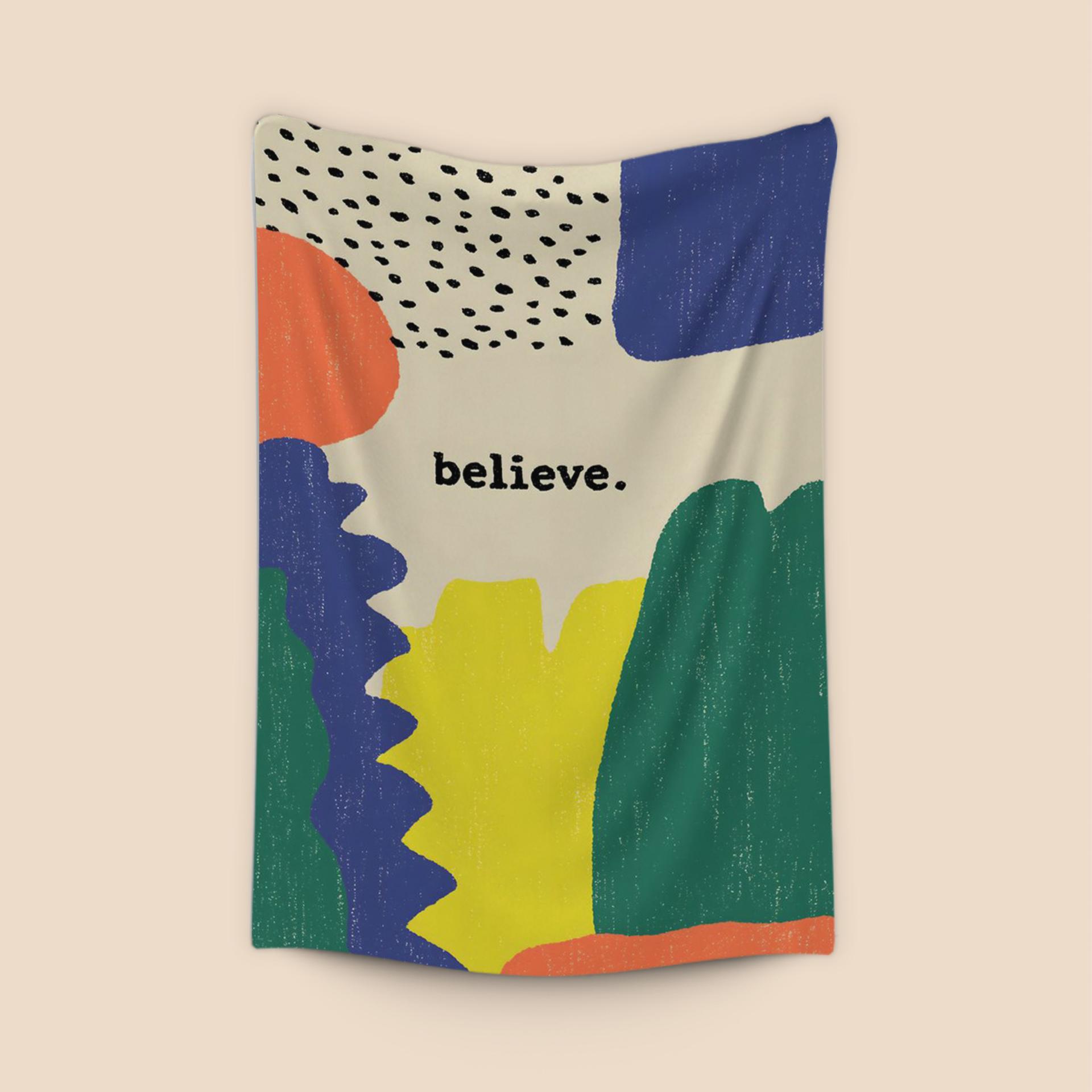 Believe Abstract Collage