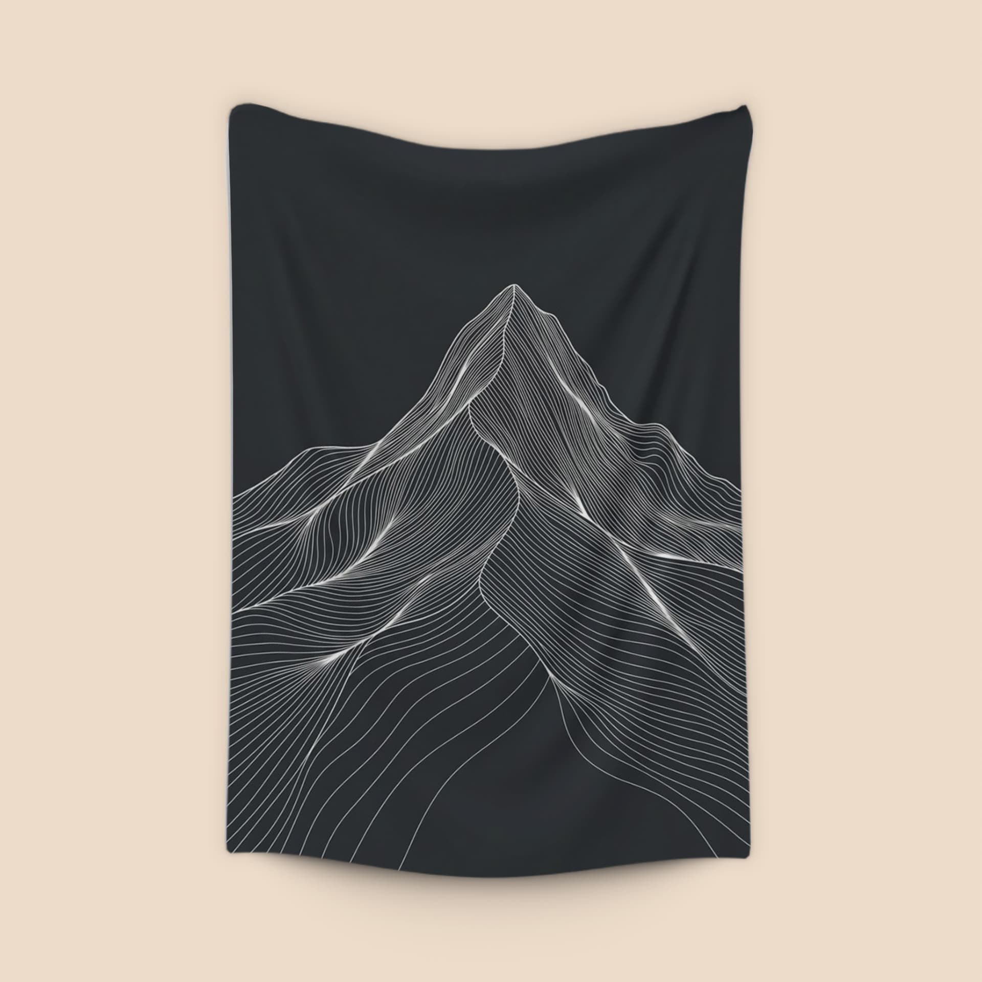 Matterhorn Topographic Line Art