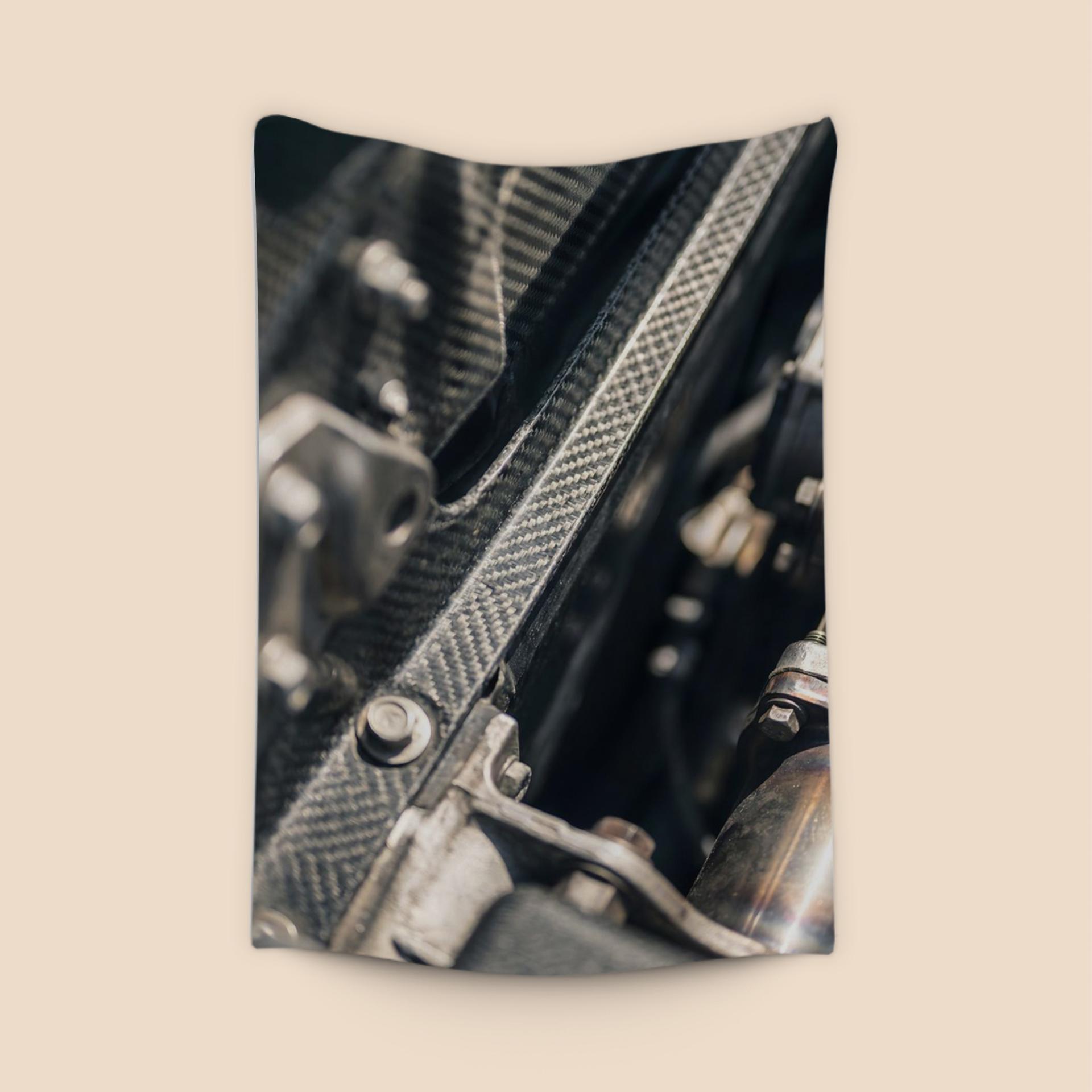 Carbon Fiber and Mechanical Precision Detail