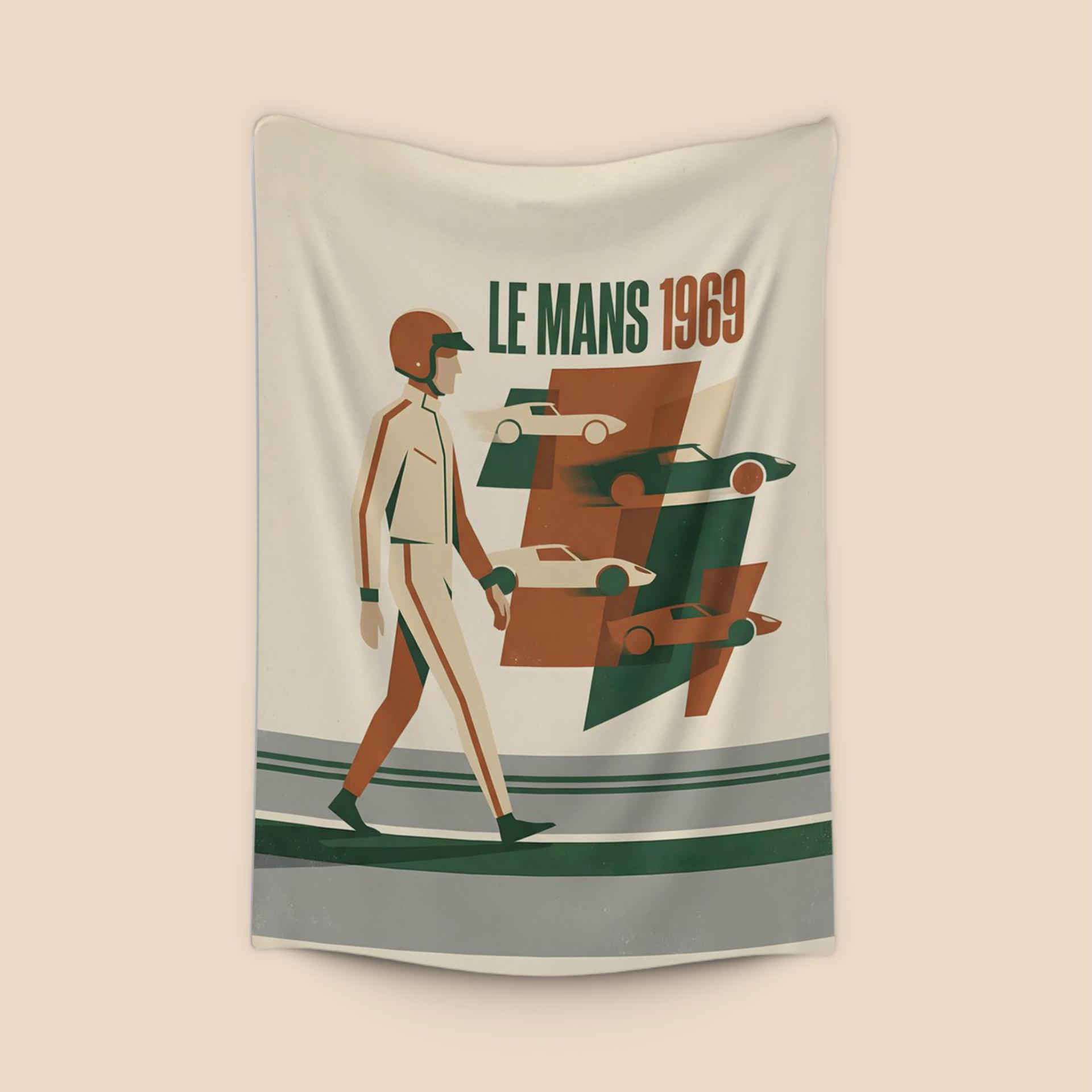 Le Mans 1969 Retro Racing Poster