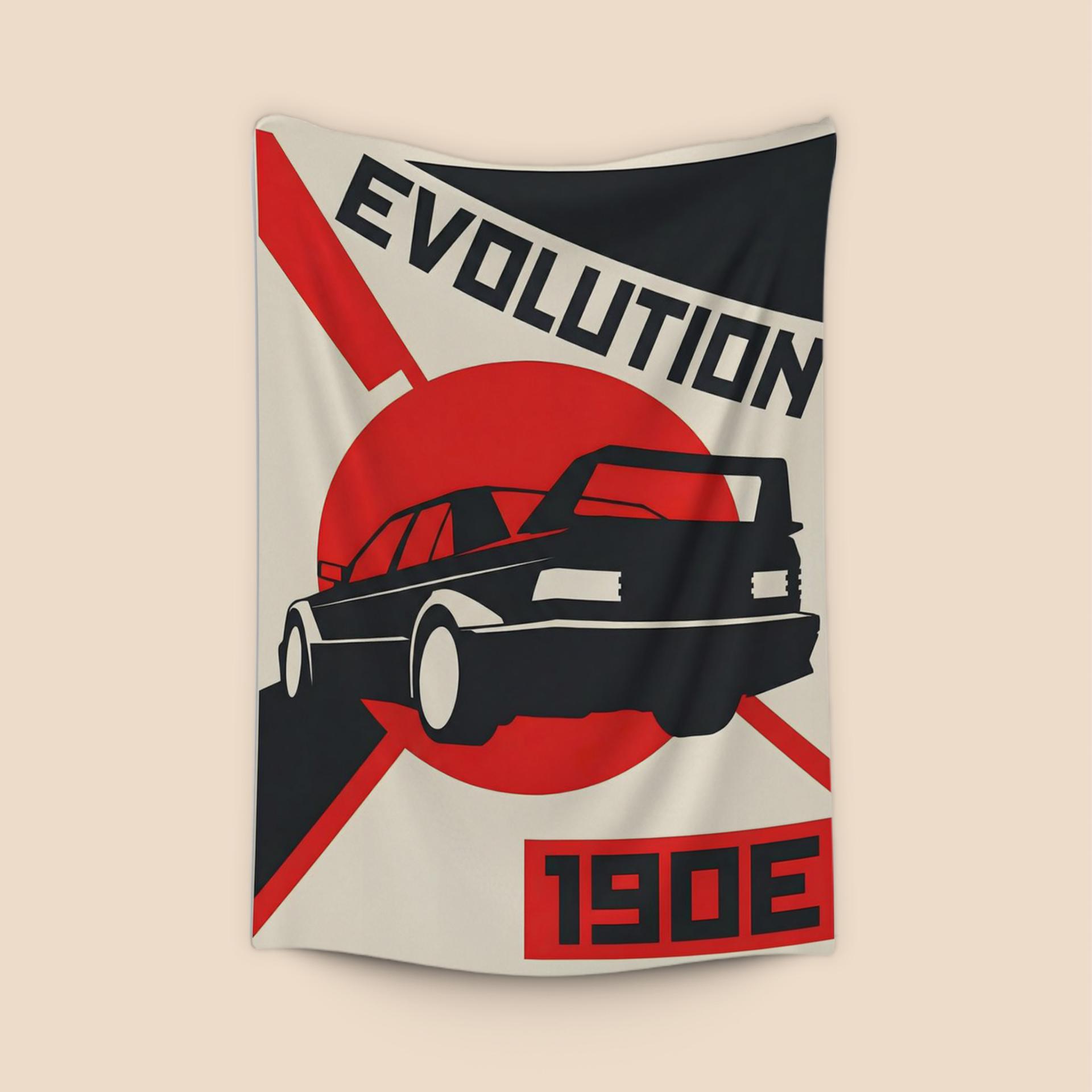 Mercedes 190E Evolution II Constructivist Poster