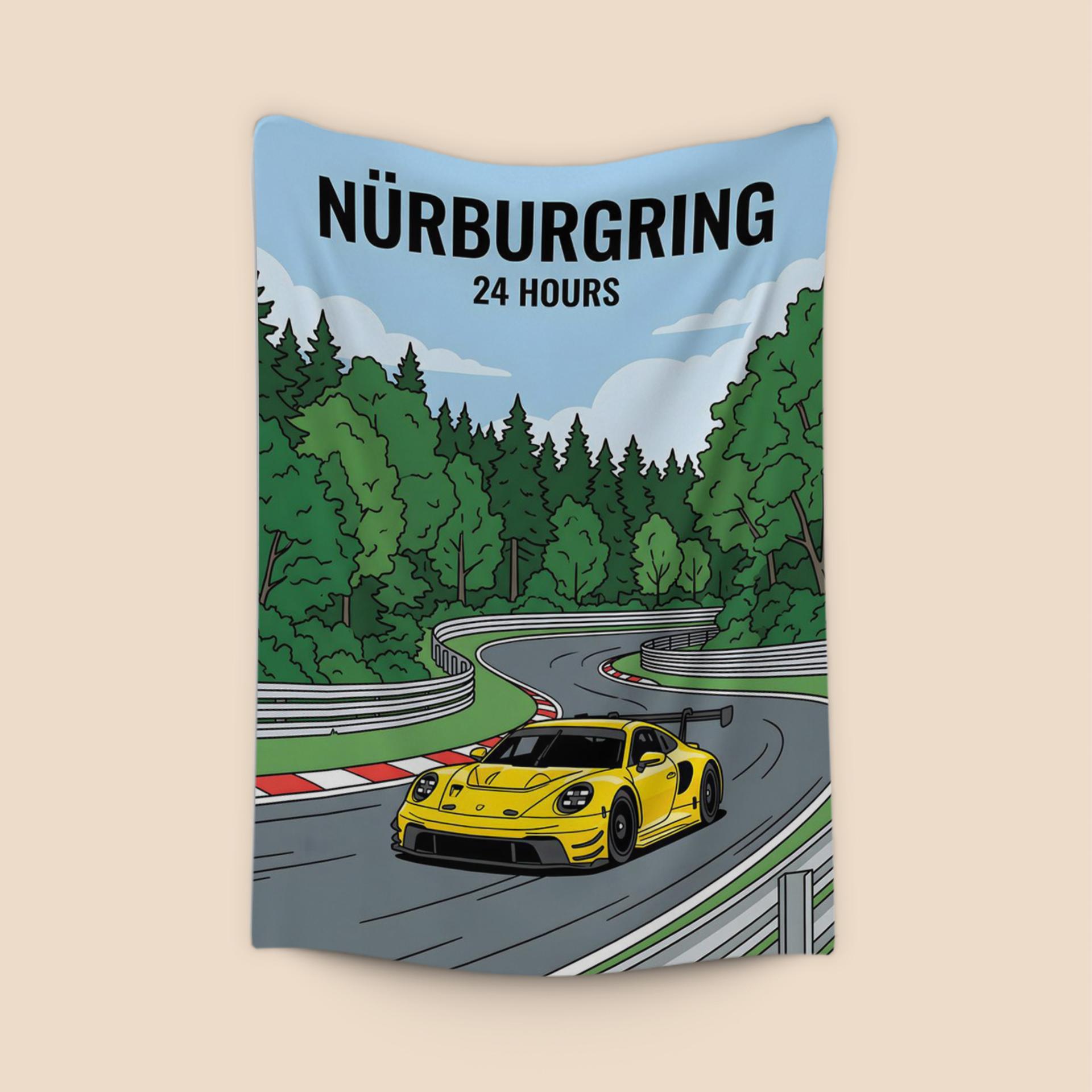 Nürburgring 24 Hours: Yellow Porsche 911 GT3