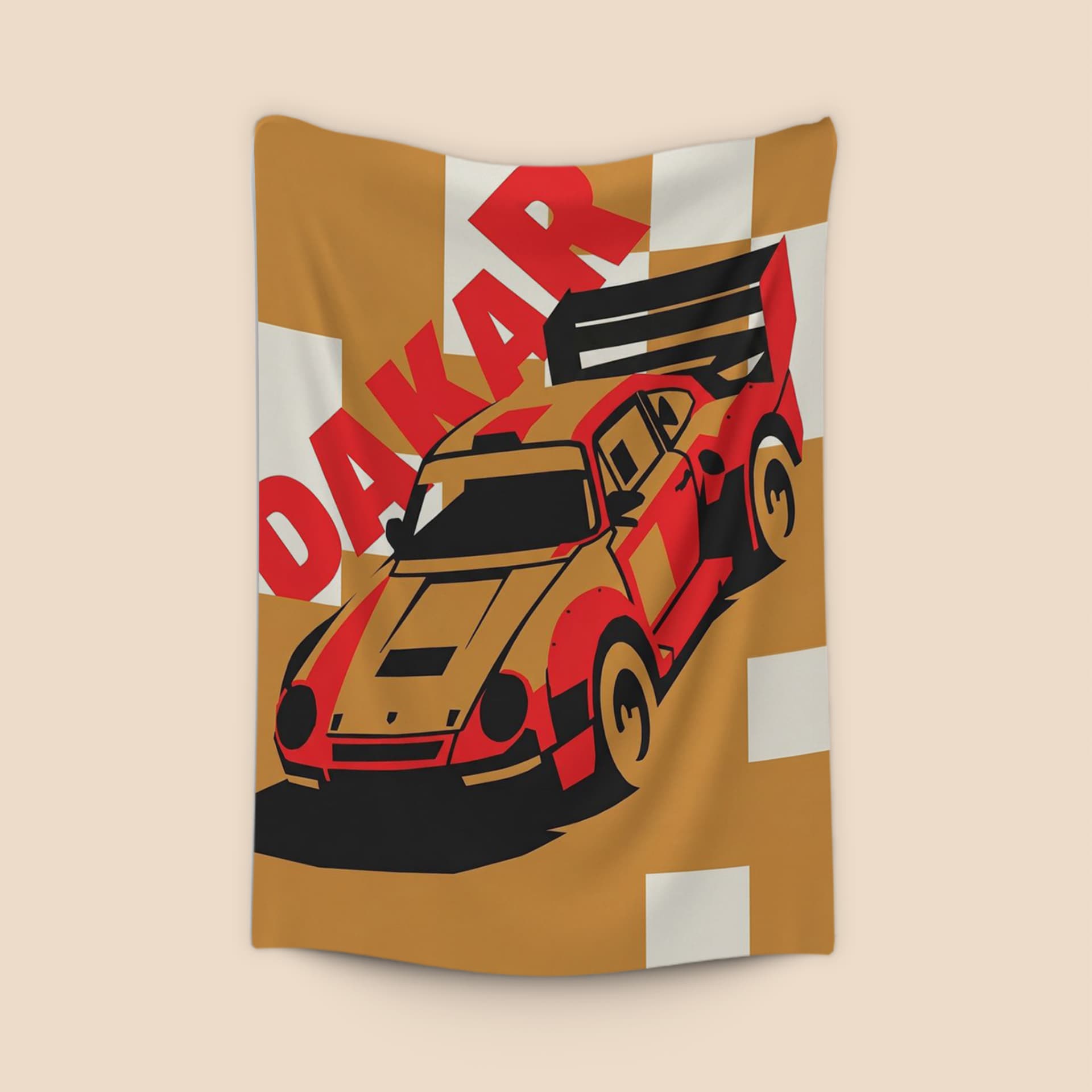Porsche 959 Dakar Graphic Illustration