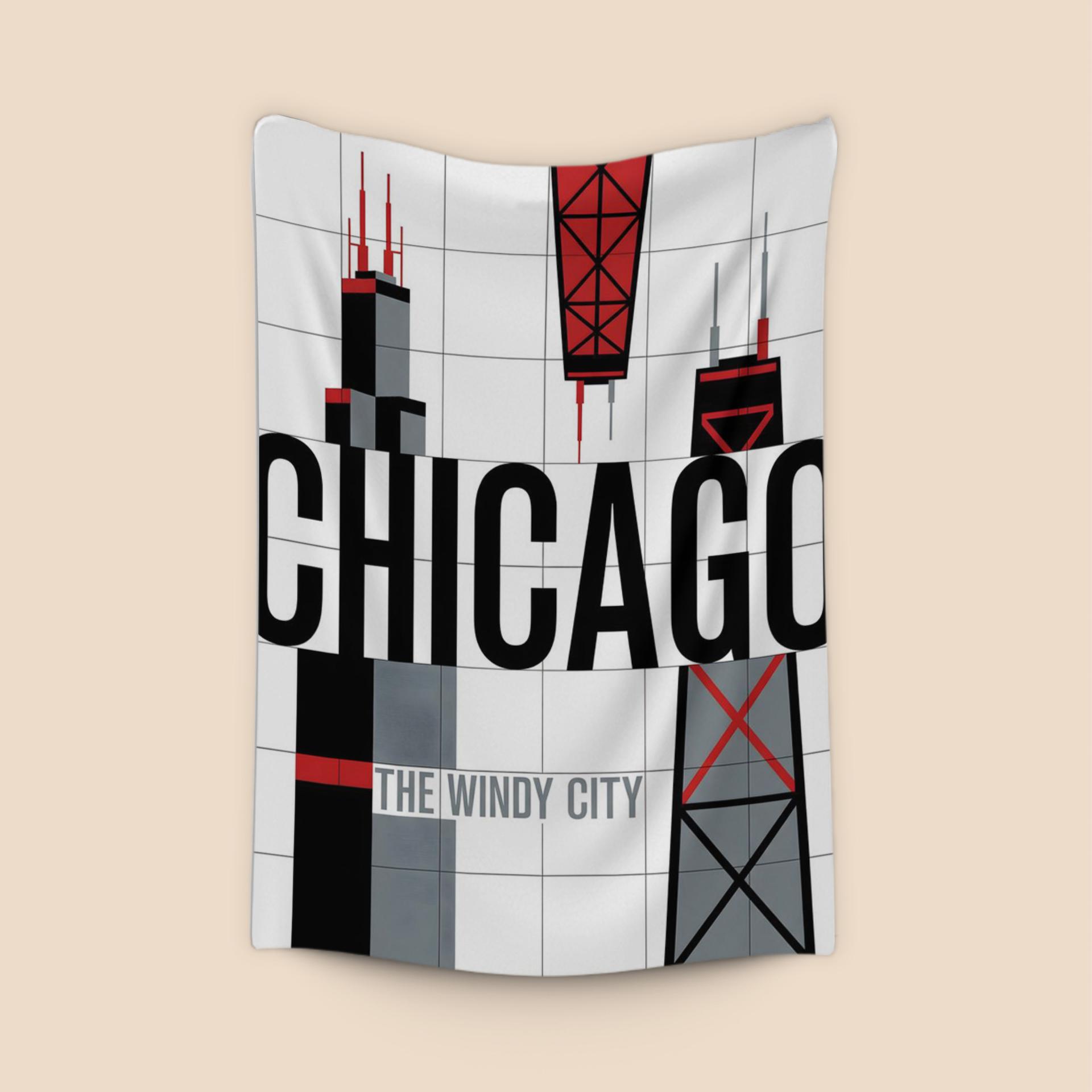 The Windy City: Chicago Minimalist Skyline Poster