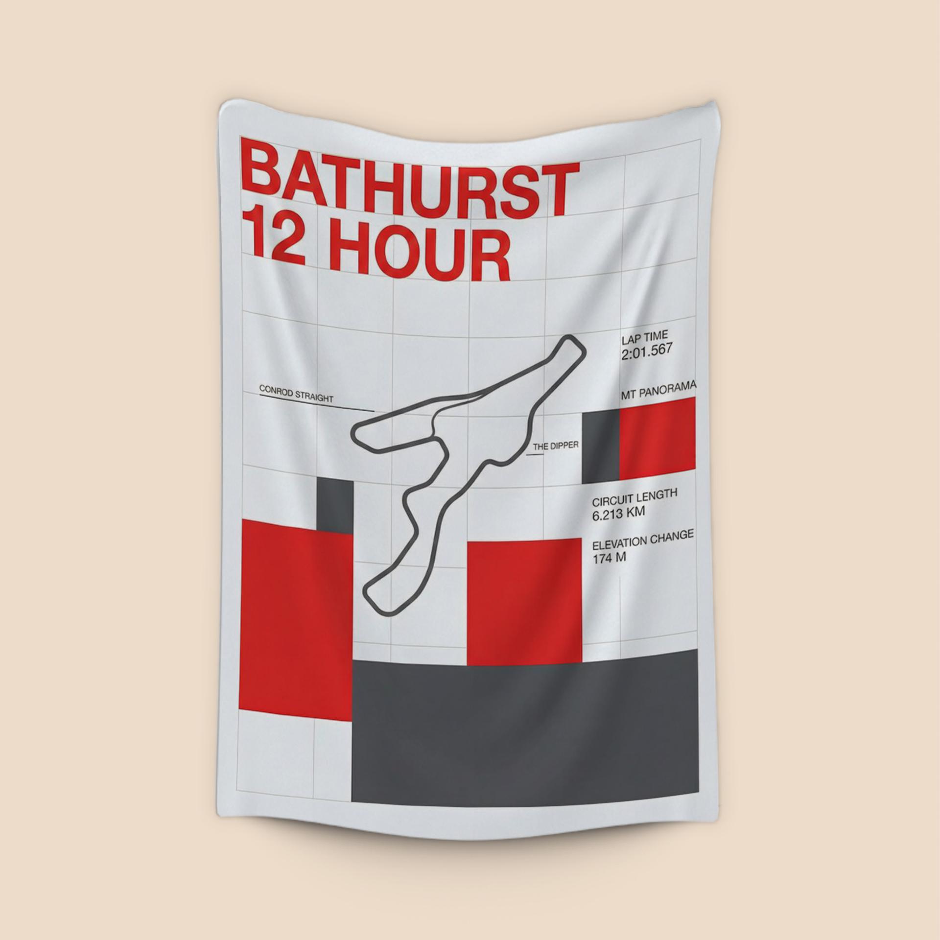 Bathurst 12 Hour: Mount Panorama Modernist Infographic