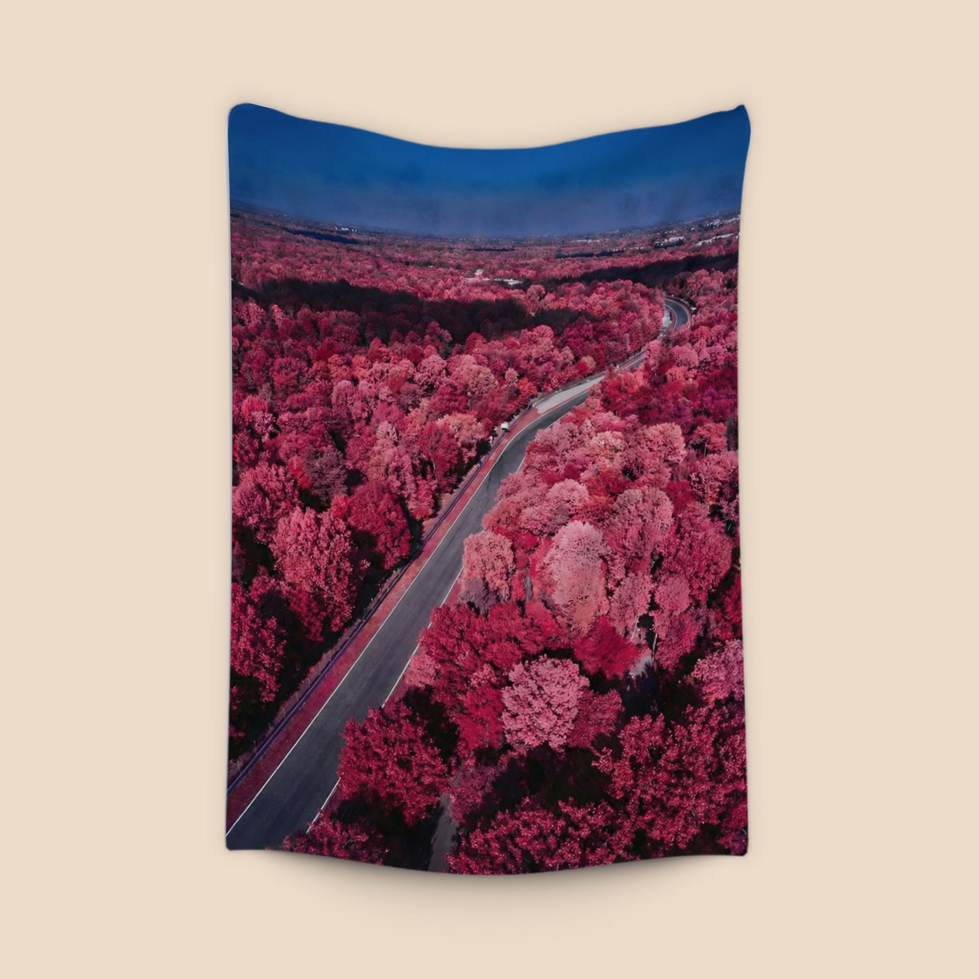 Crimson Speed: Surreal Infrared Monza