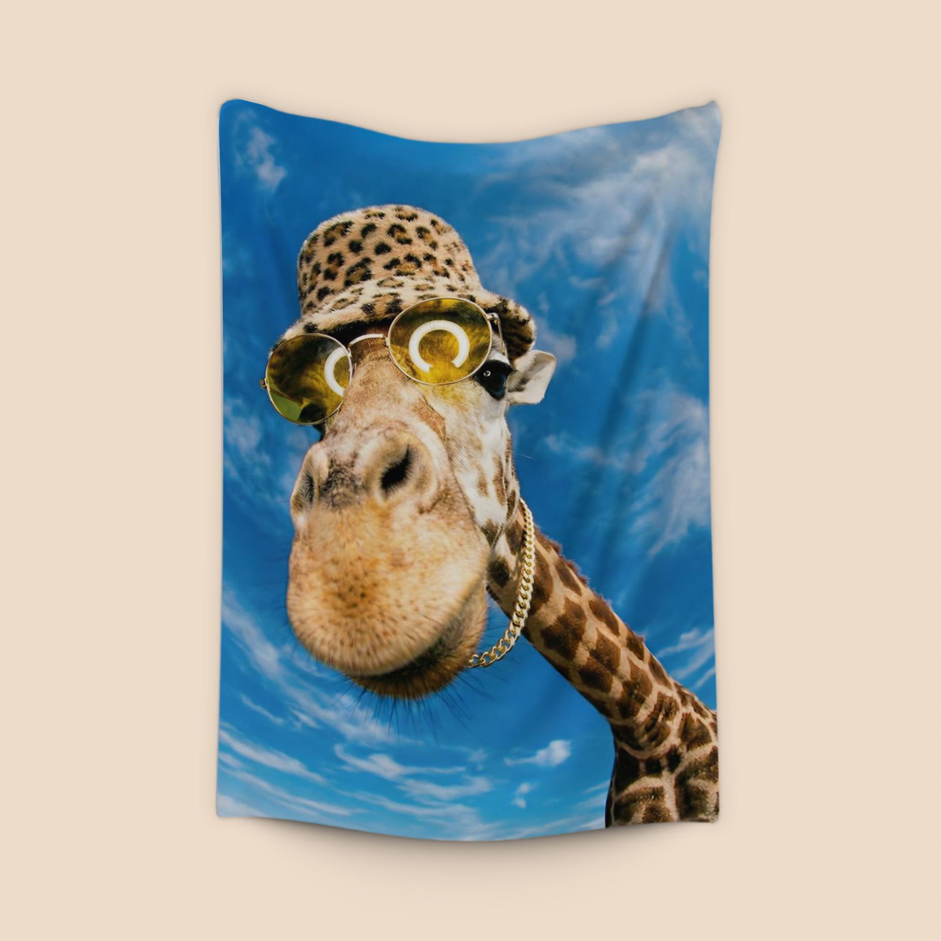 Swag Giraffe Fisheye Portrait