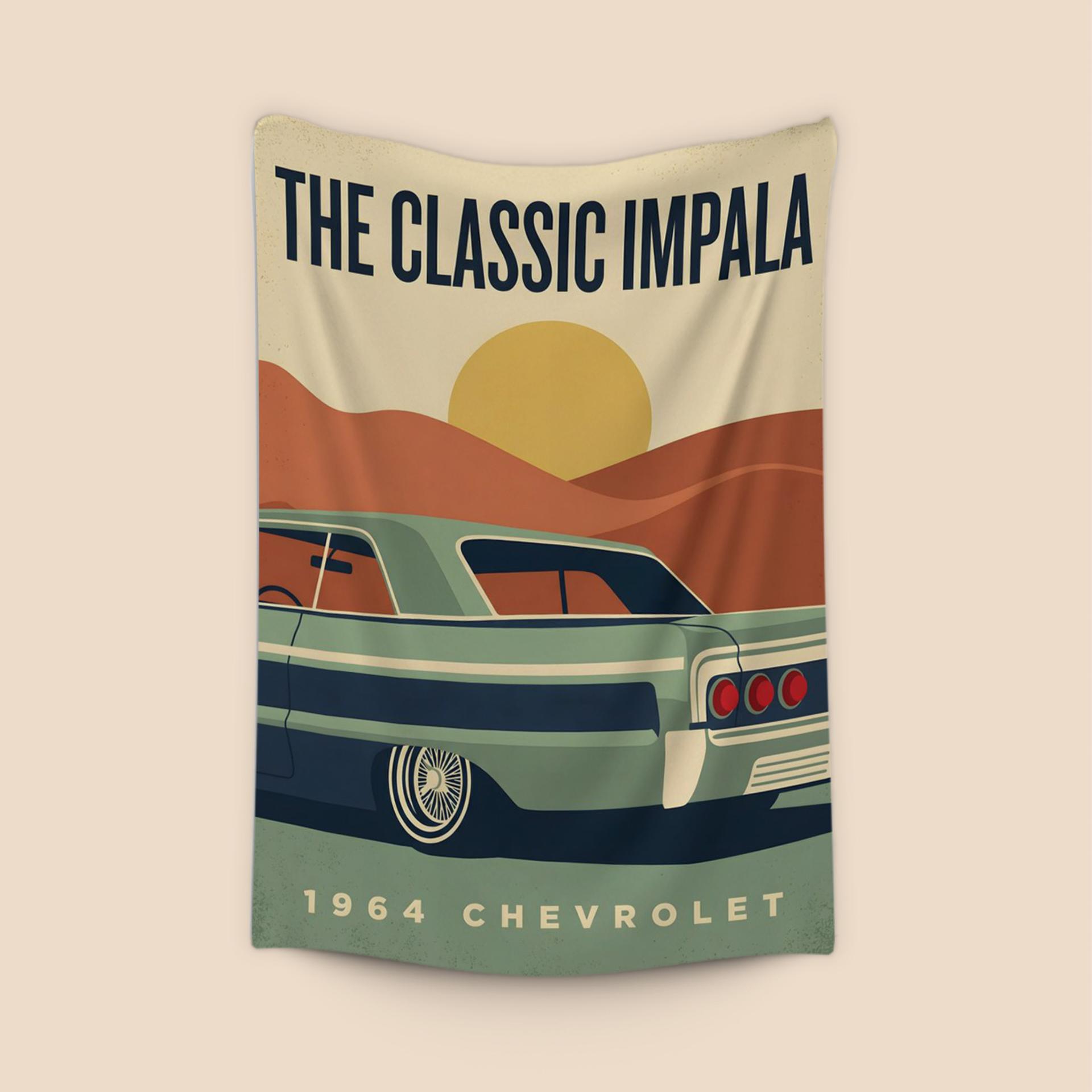 The Classic 1964 Impala Desert Poster