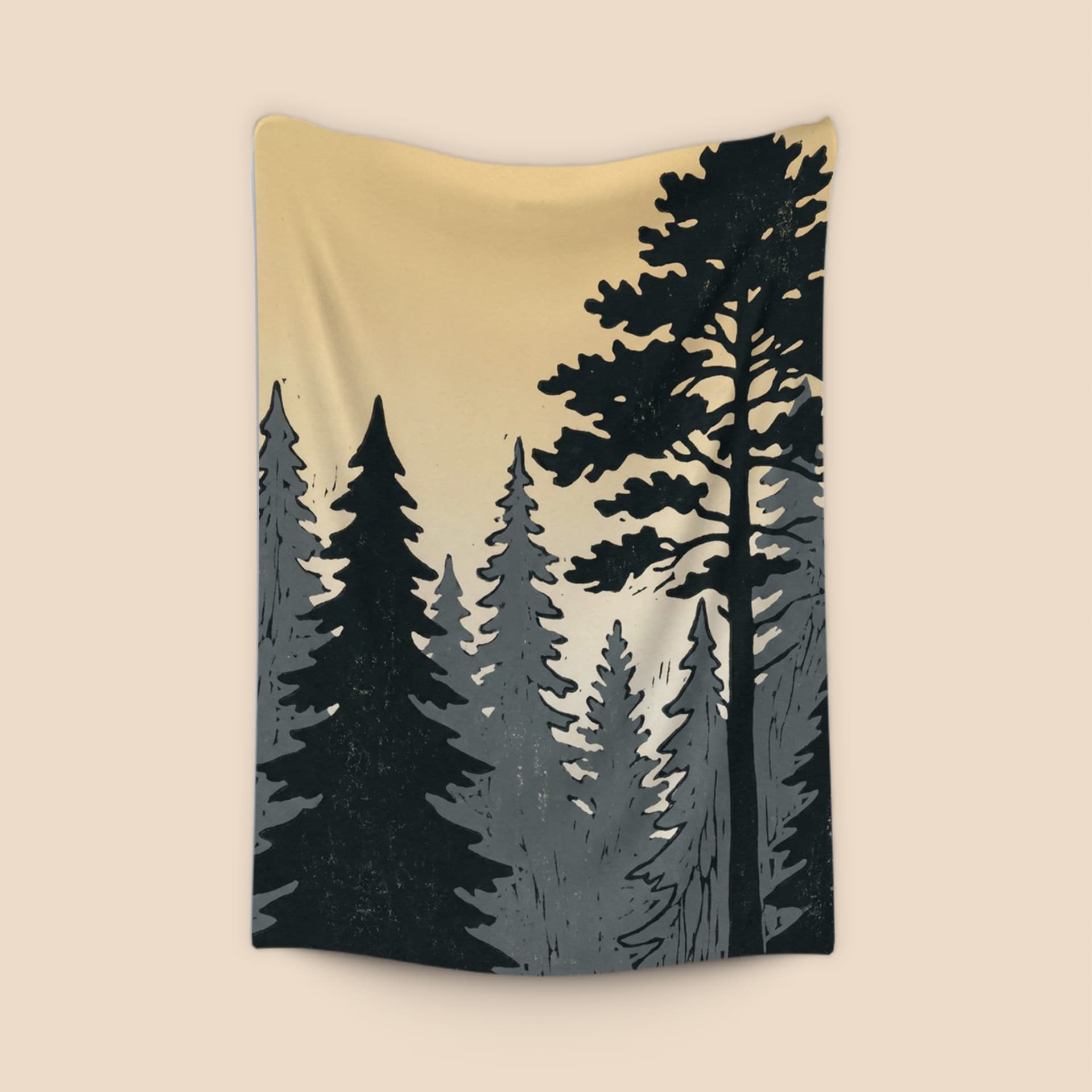 Twilight Forest Block Print