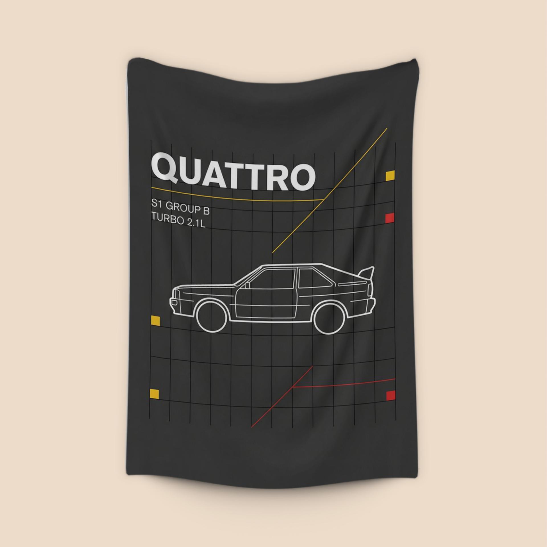 Audi Sport Quattro S1 Technical Grid Graphic
