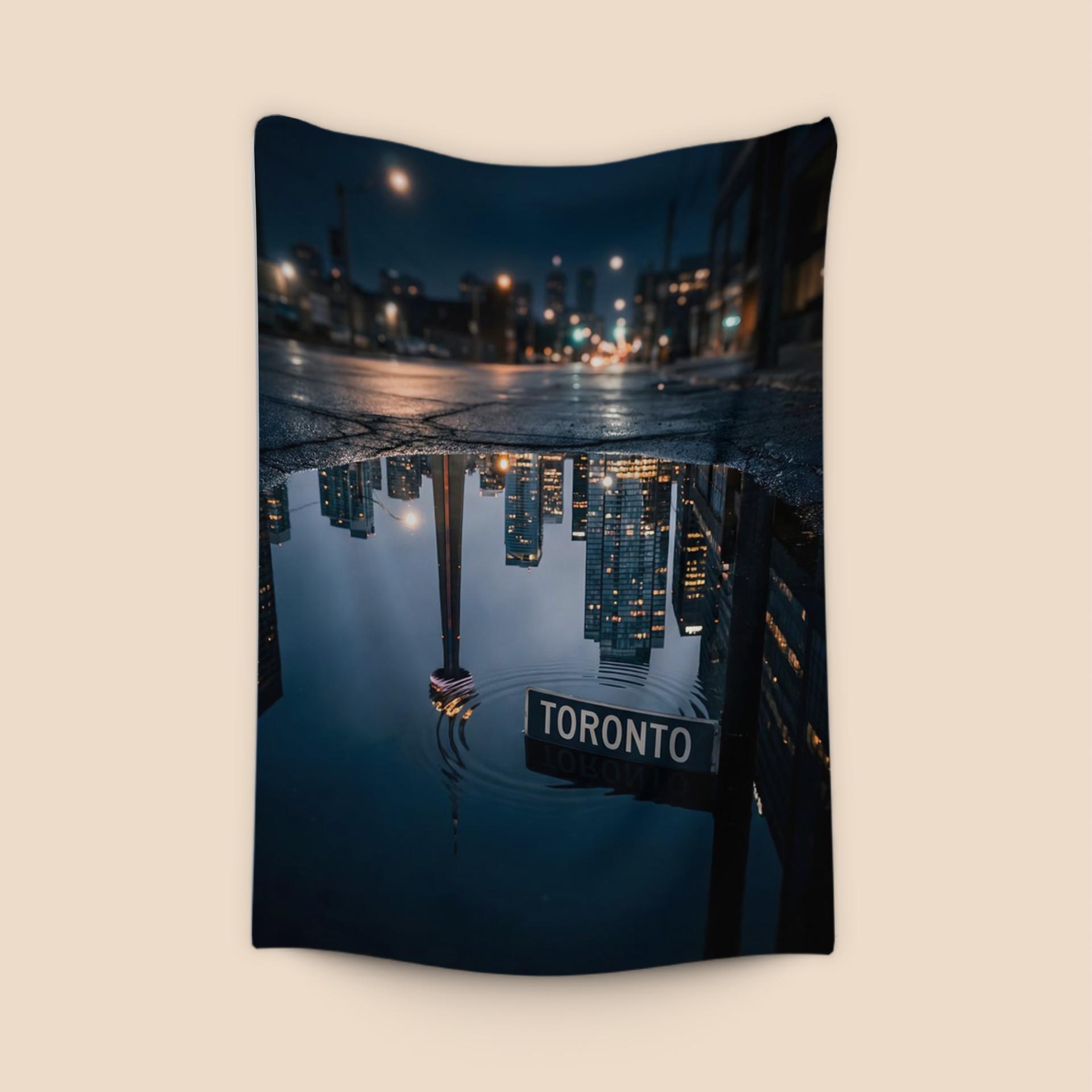 Toronto Mirror: Puddle Reflection Skyline