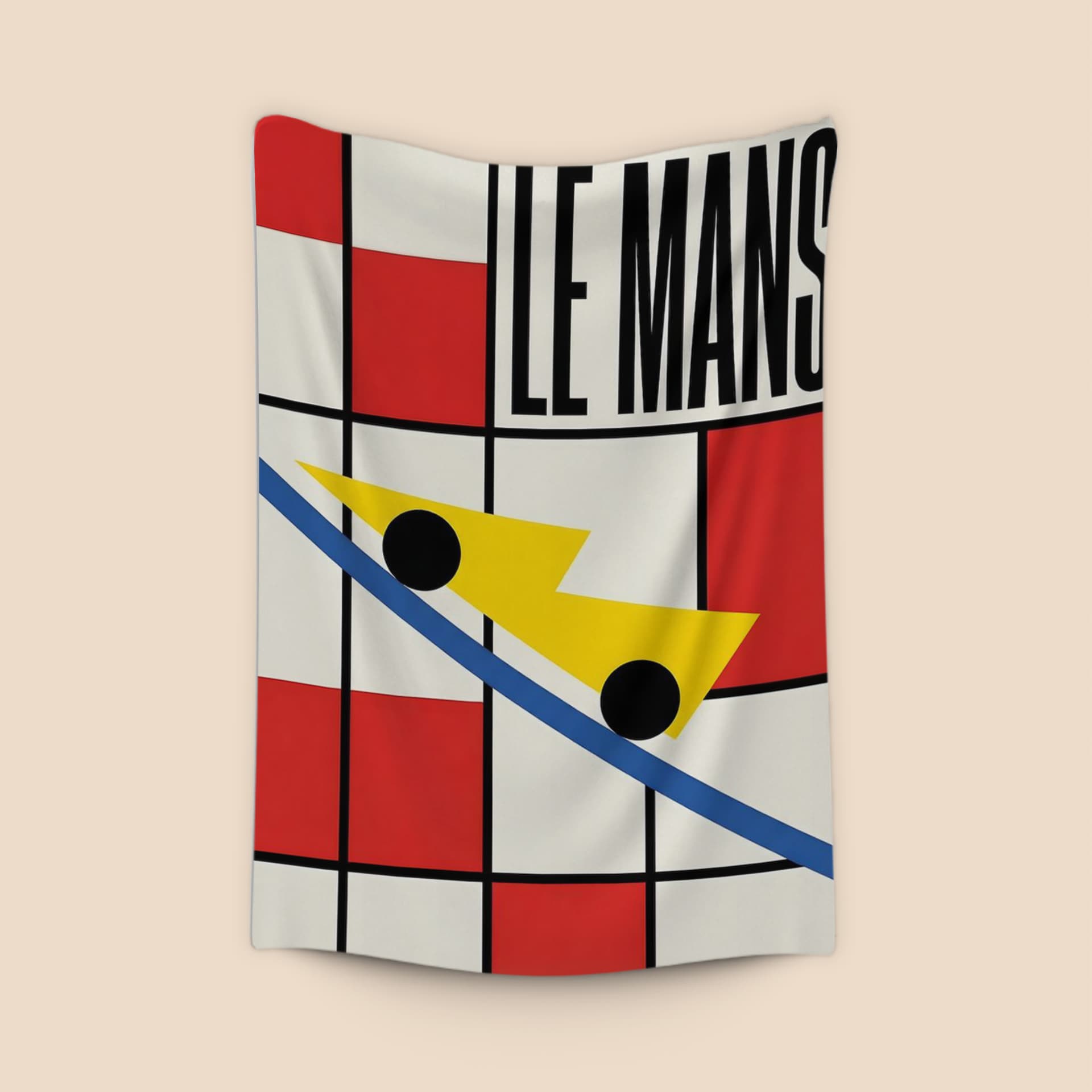 Le Mans De Stijl Racing Poster