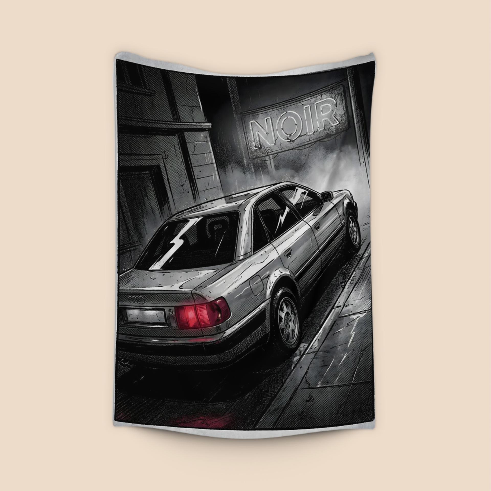 Audi 100 Noir: Gritty Urban Comic Art