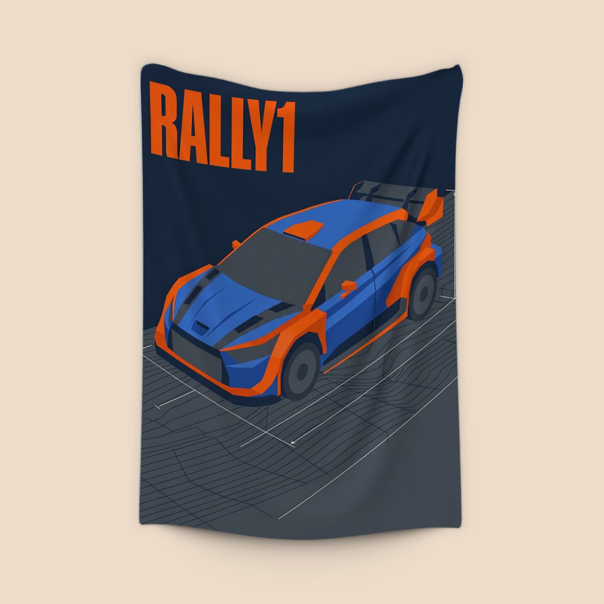 Toyota GR Yaris Rally1 Isometric Technical Illustration