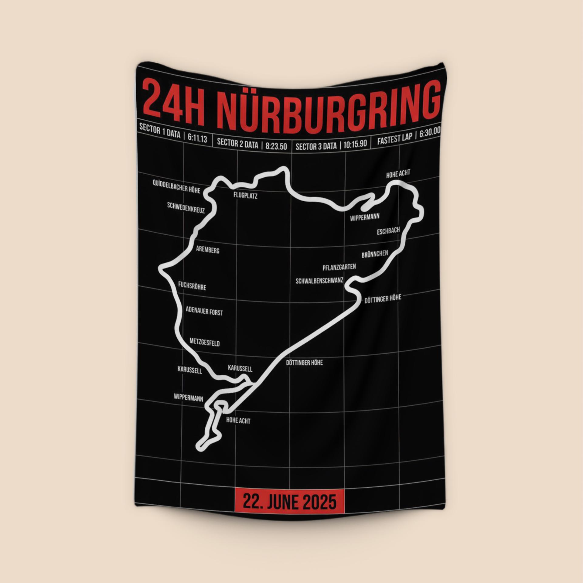Nürburgring 24H Nordschleife Track Map Graphic