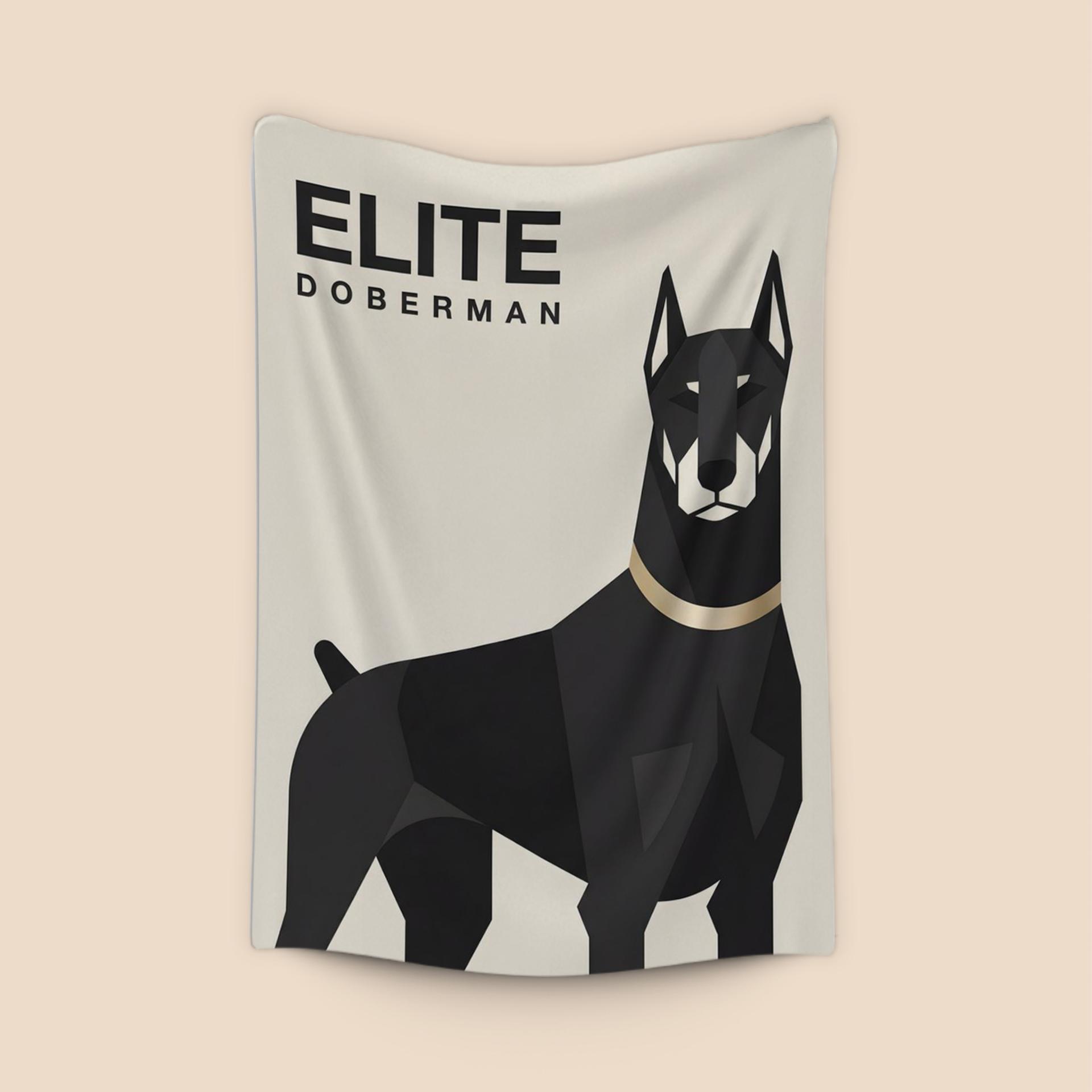 Elite Doberman: Geometric Modernism