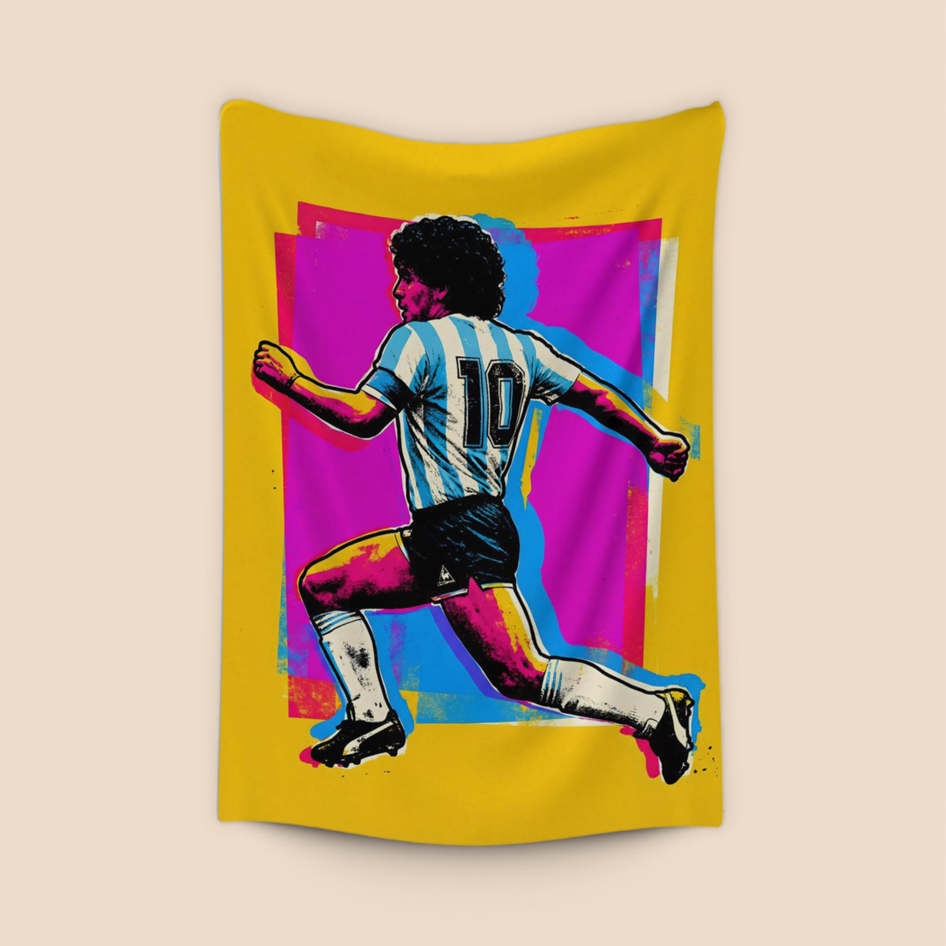 Maradona: Neon Pulse Pop Art