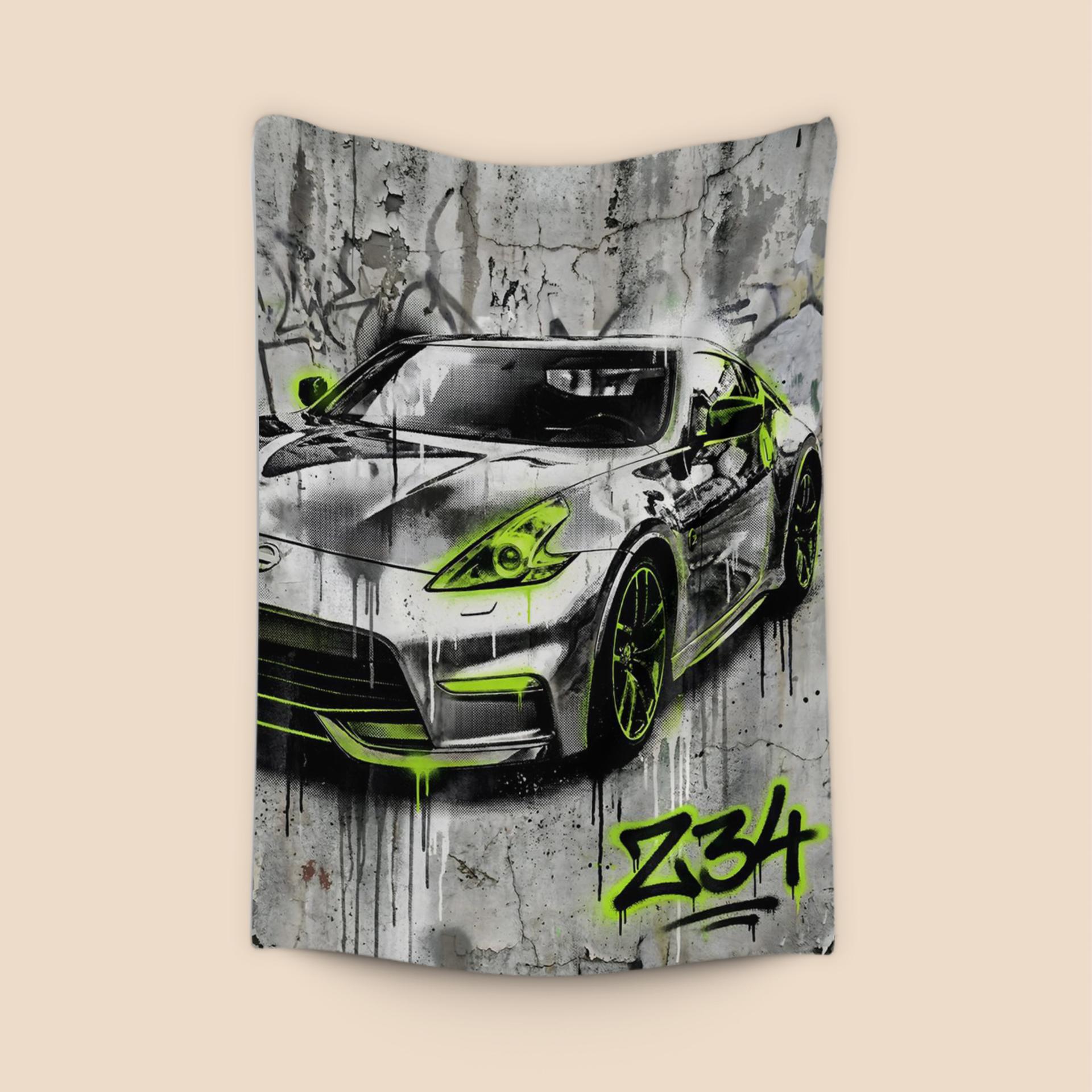 Nissan 370Z Z34 Neon Street Graffiti