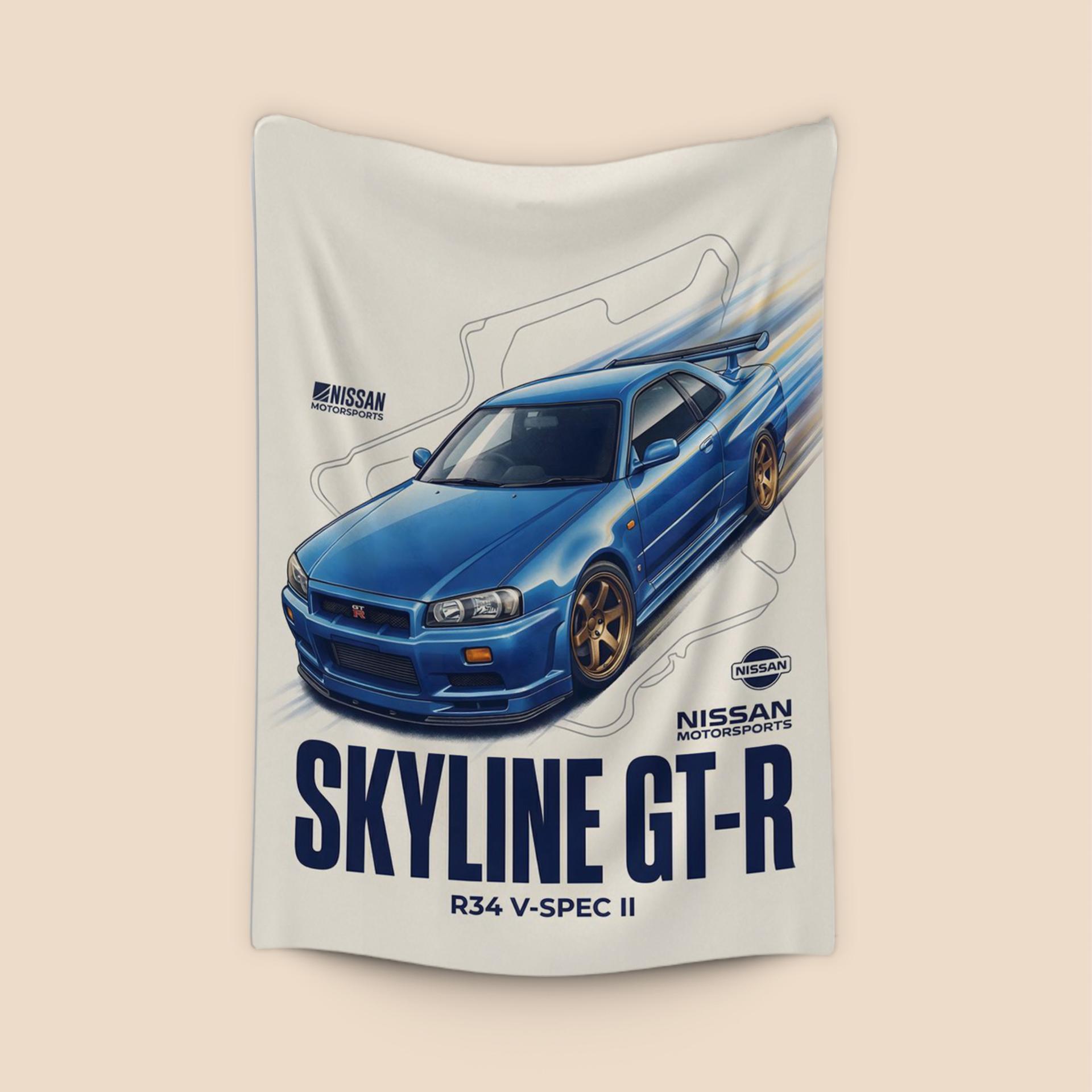 Nissan Skyline GT-R R34 V-Spec II Motorsports Illustration