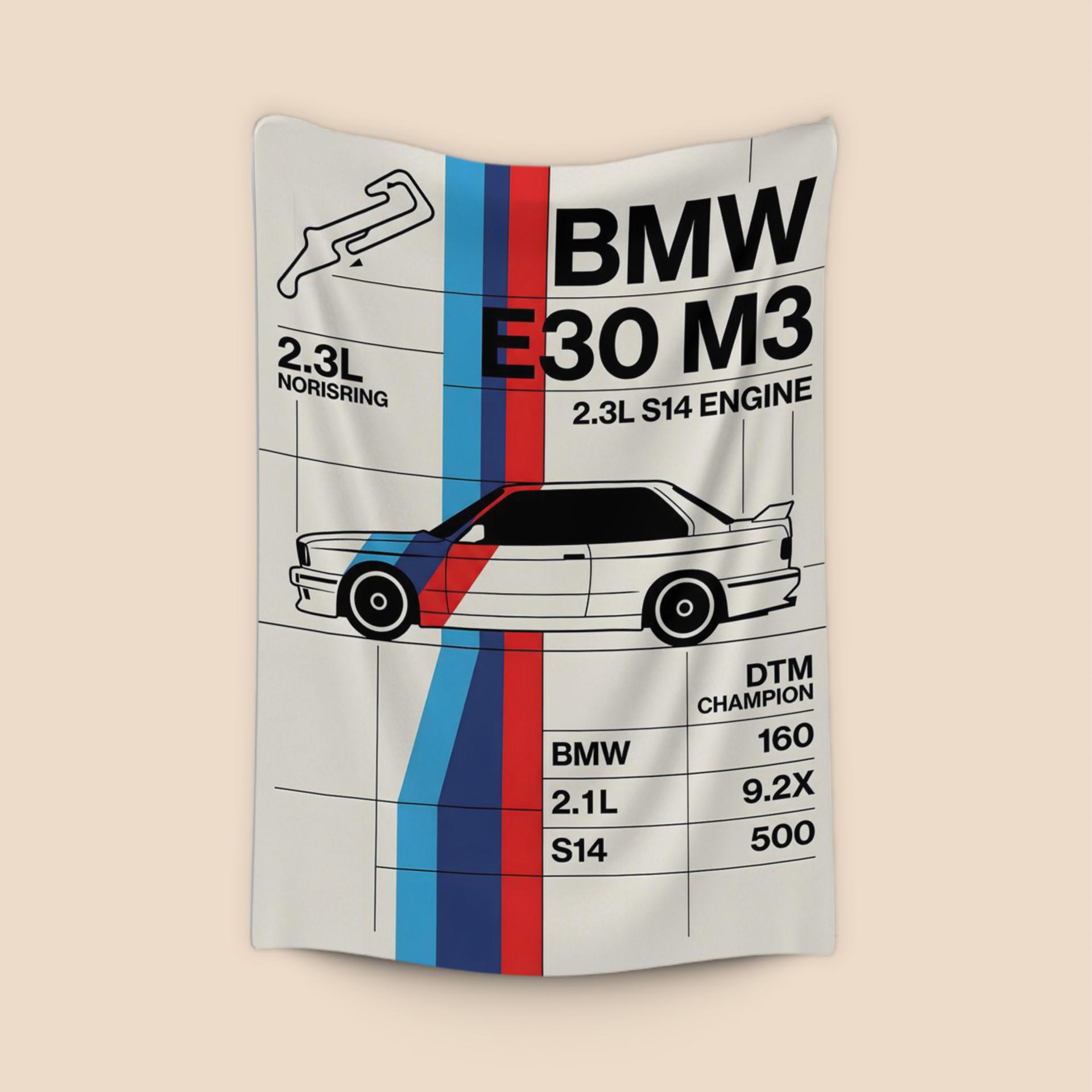 BMW E30 M3: DTM Legend Technical Poster