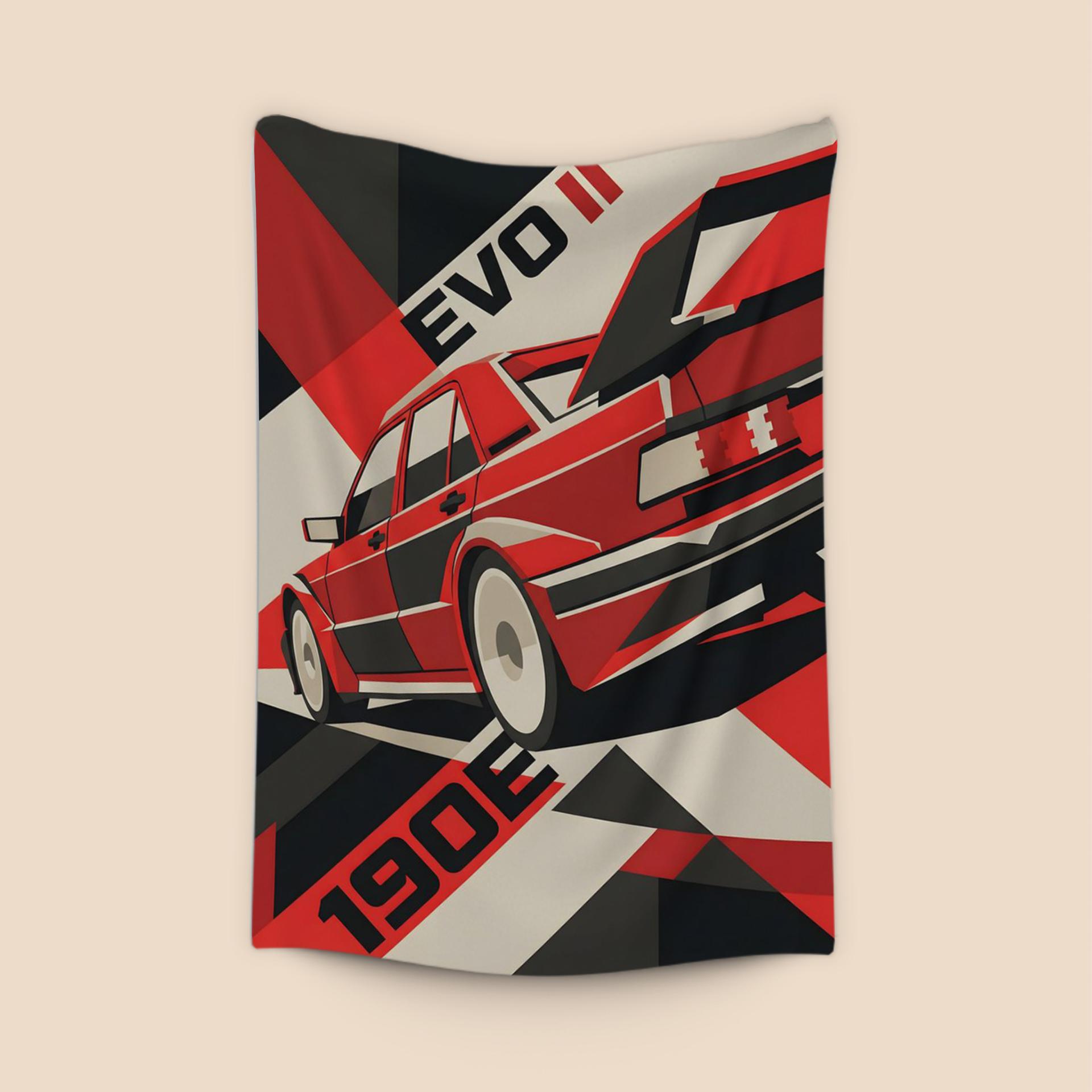 Mercedes 190E Evolution II Dynamic Constructivist Poster