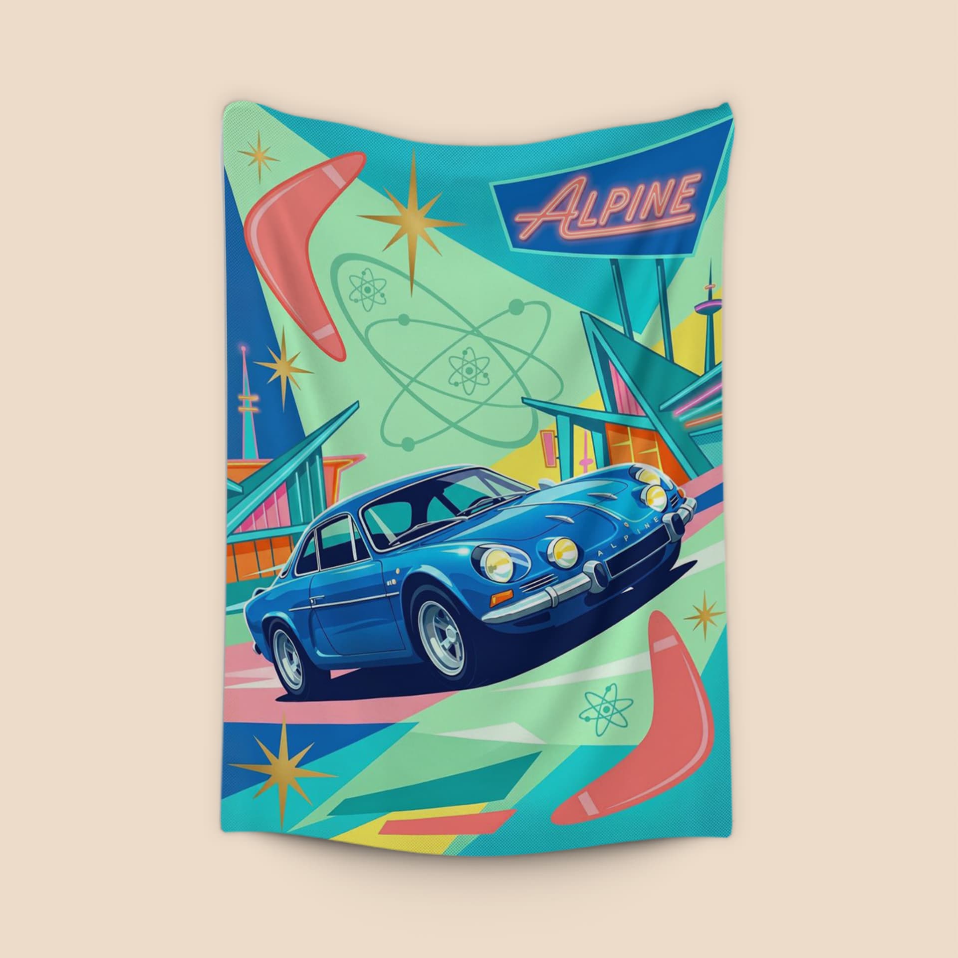 Alpine A110 Googie Retro Futurism