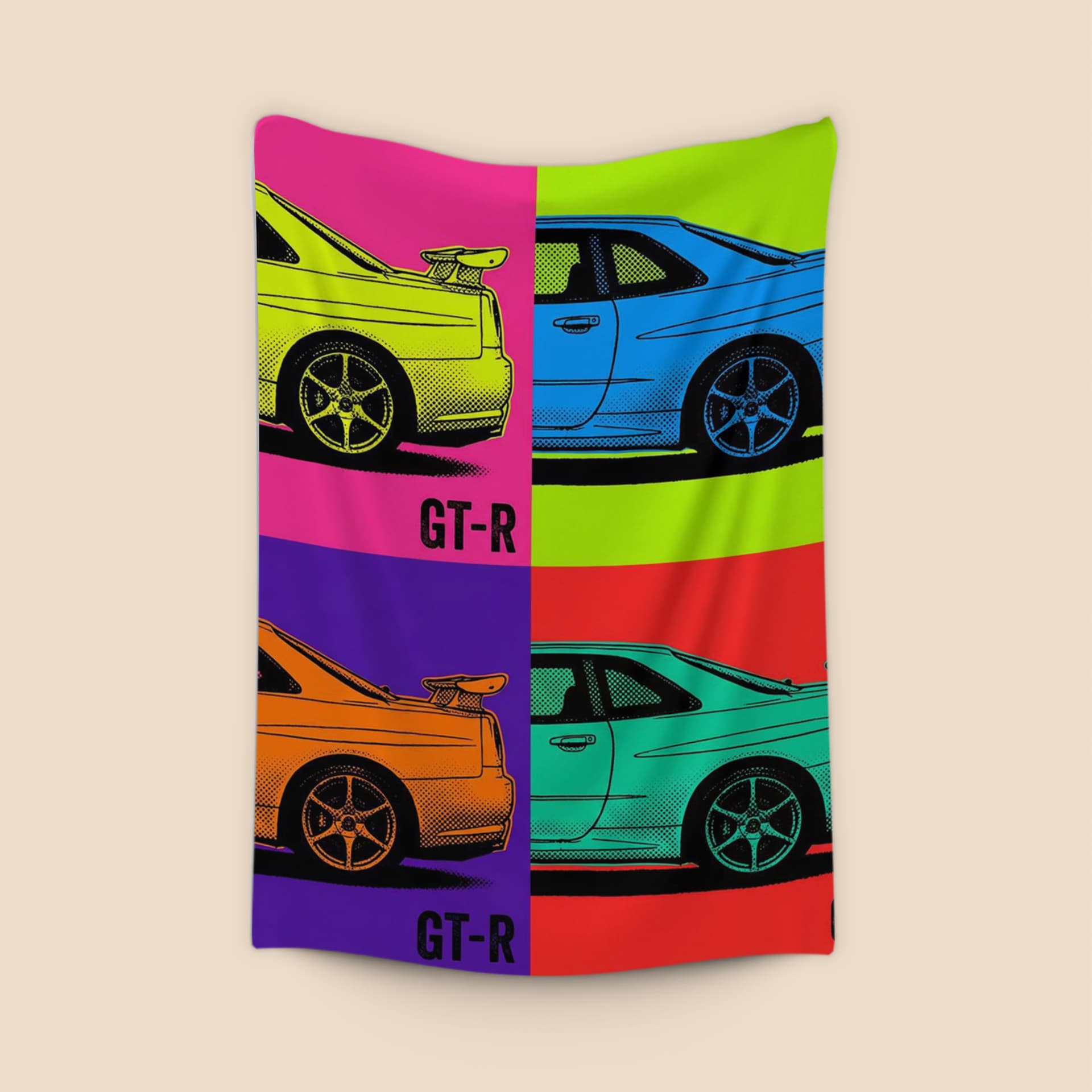 GT-R R34 Pop Art Grid