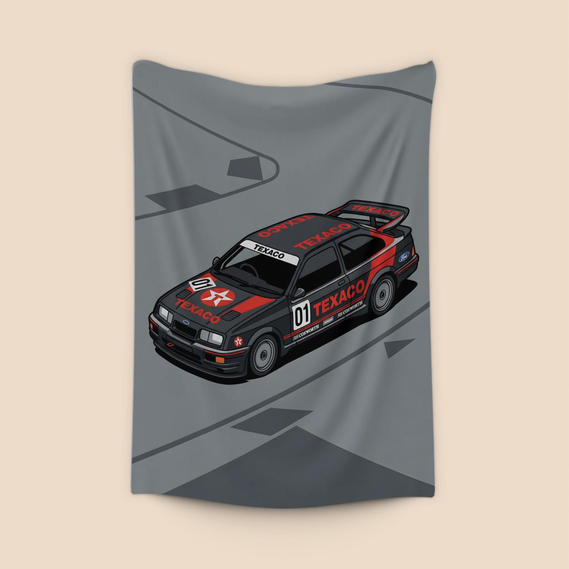 Ford Sierra RS Cosworth Texaco Isometric Illustration