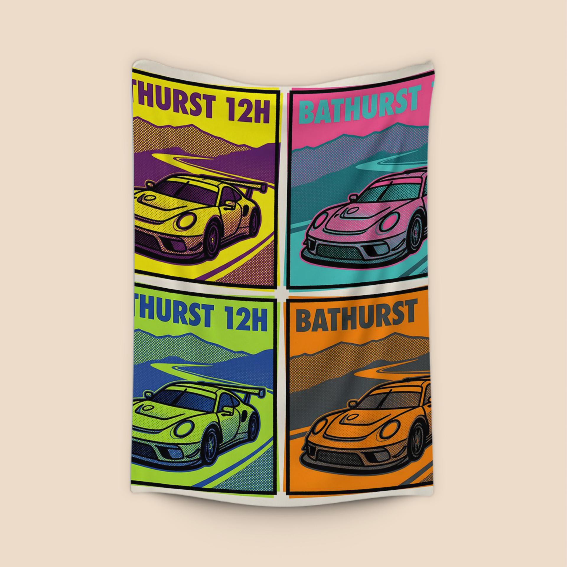 Bathurst 12h Pop Art Grid: Porsche 911 at Mount Panorama