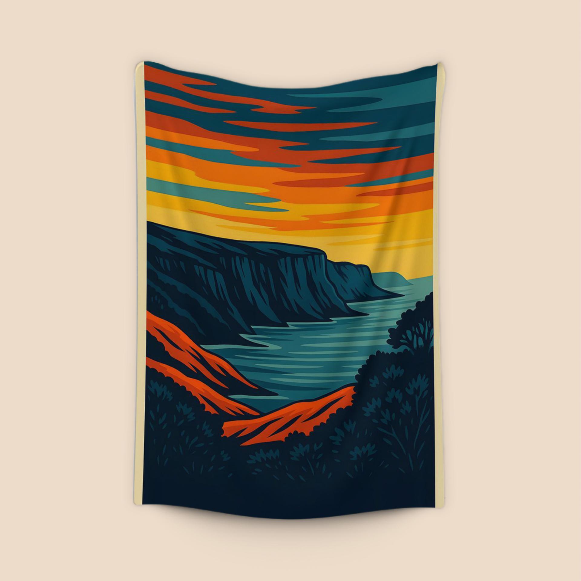 Coastal Cliffs Sunset