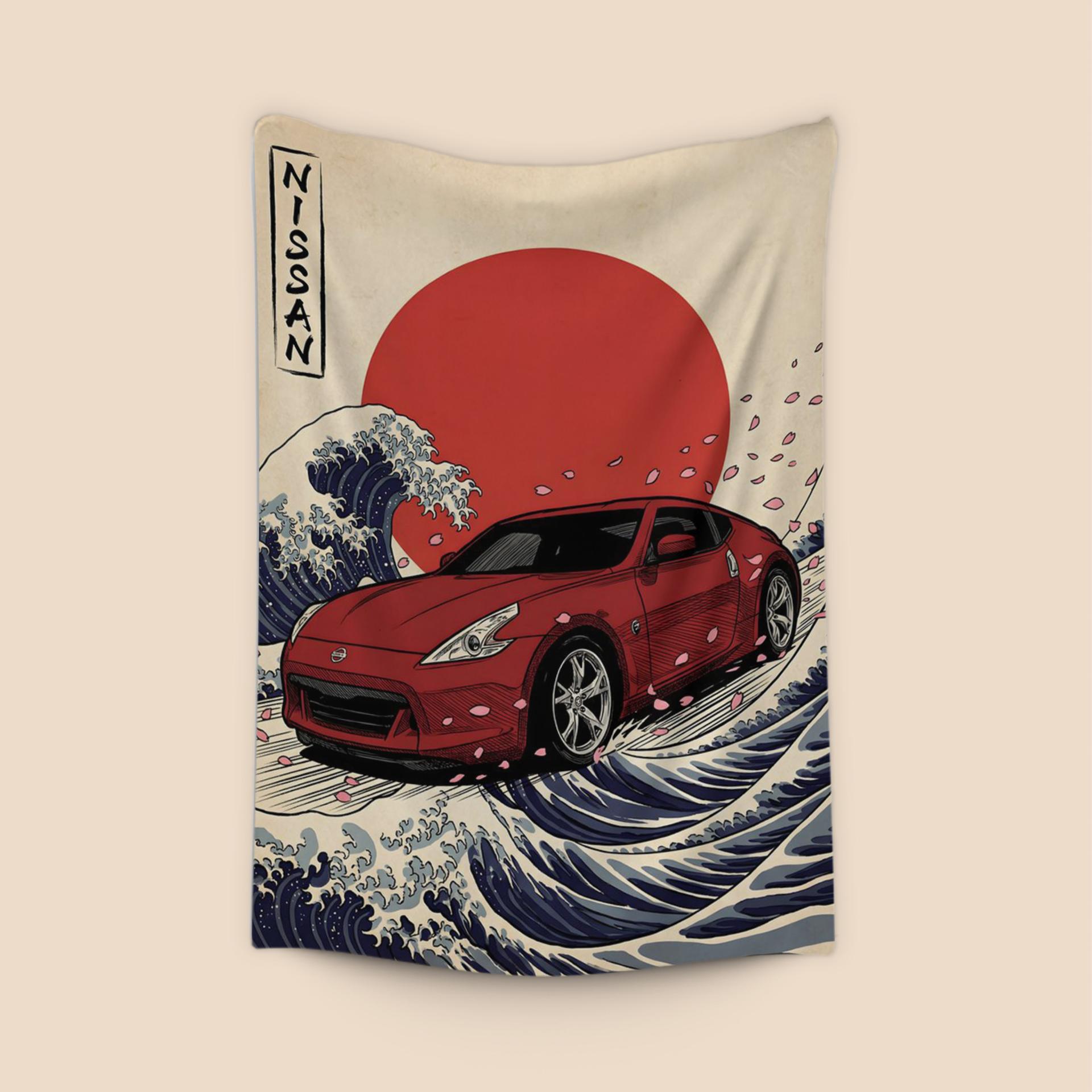 Nissan 370Z Rising Sun and Great Wave Fusion