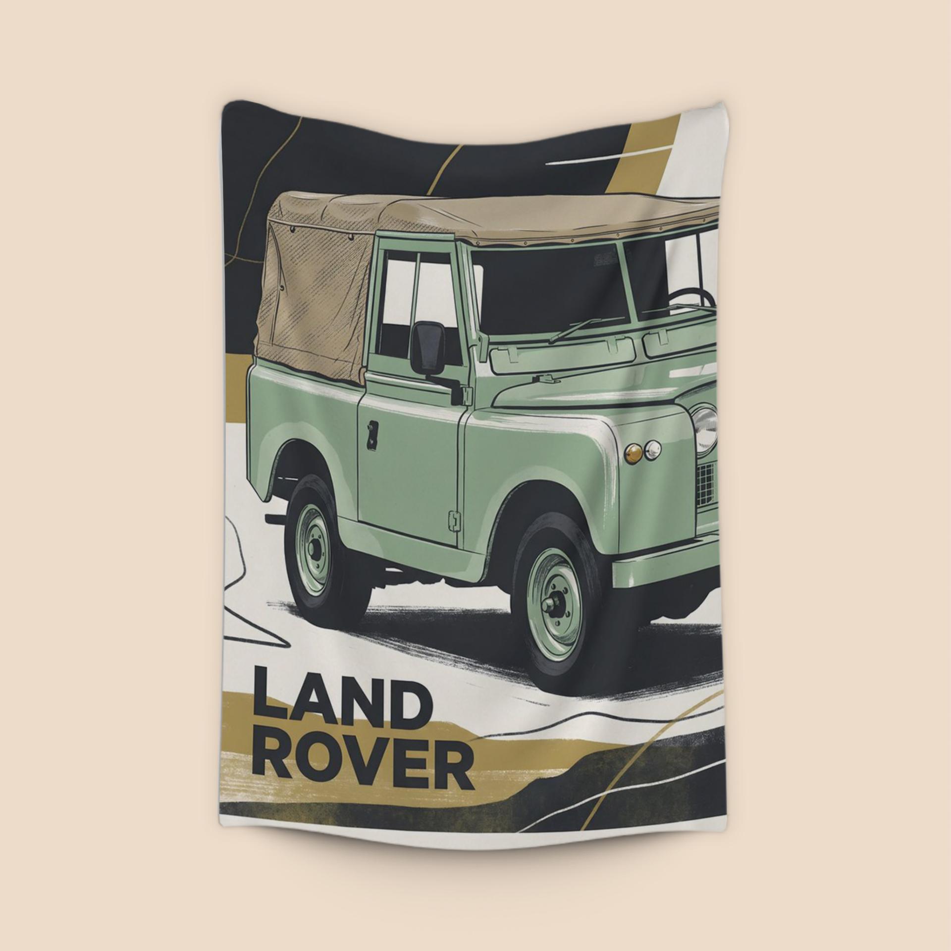 Land Rover Series IIA: Retro Utility Graphic
