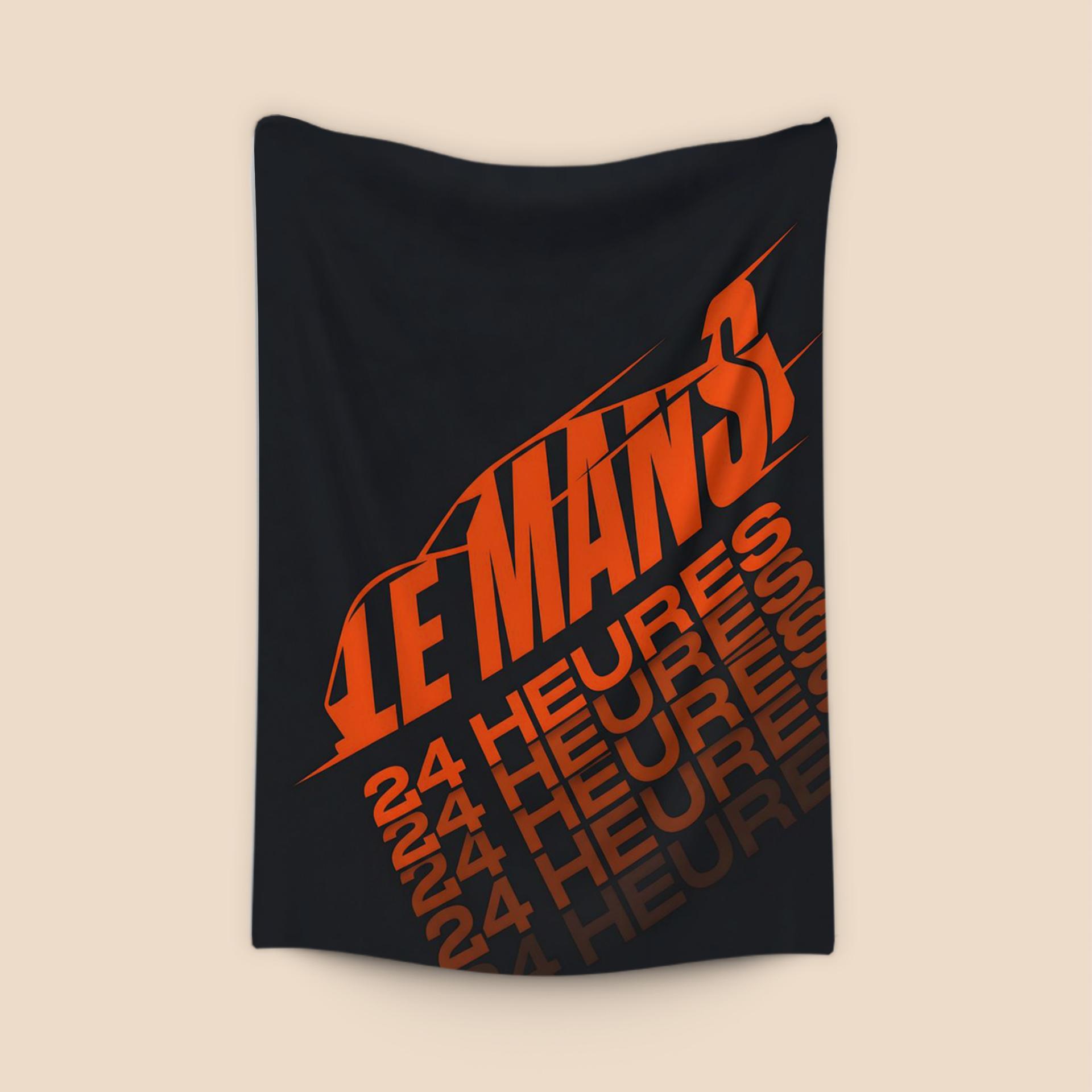 Sleek Silhouette: 24 Heures du Mans Typographic Art