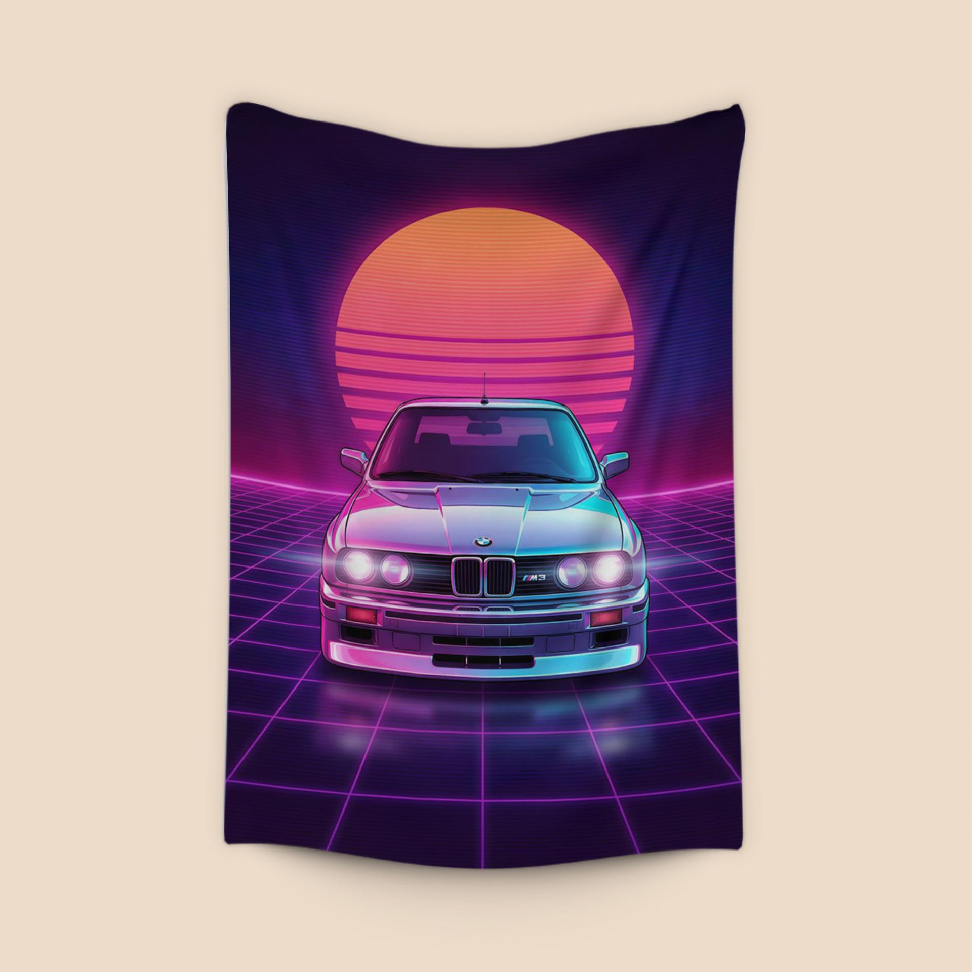 BMW E30 M3 Synthwave Sunset