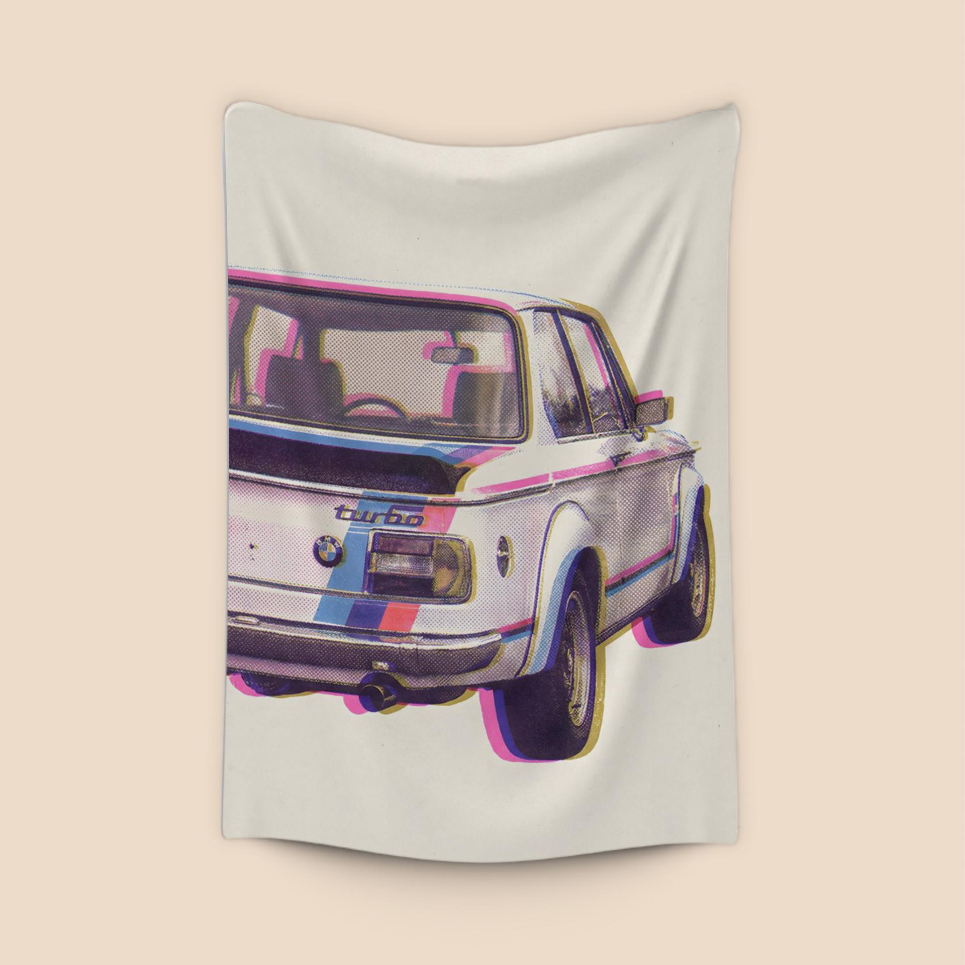 BMW 2002 Turbo Retro Halftone