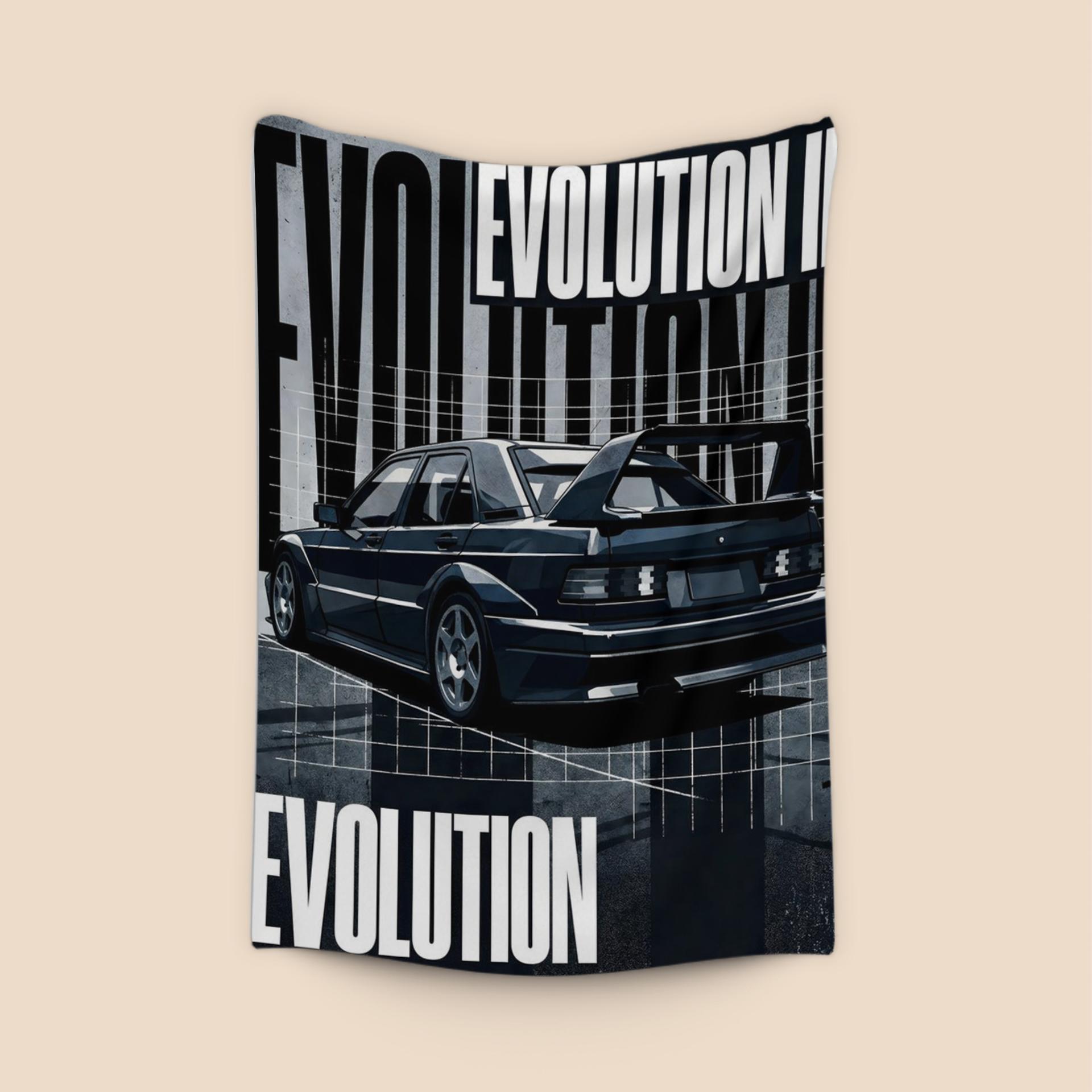 Mercedes-Benz 190E Evolution II: Constructivist Poster