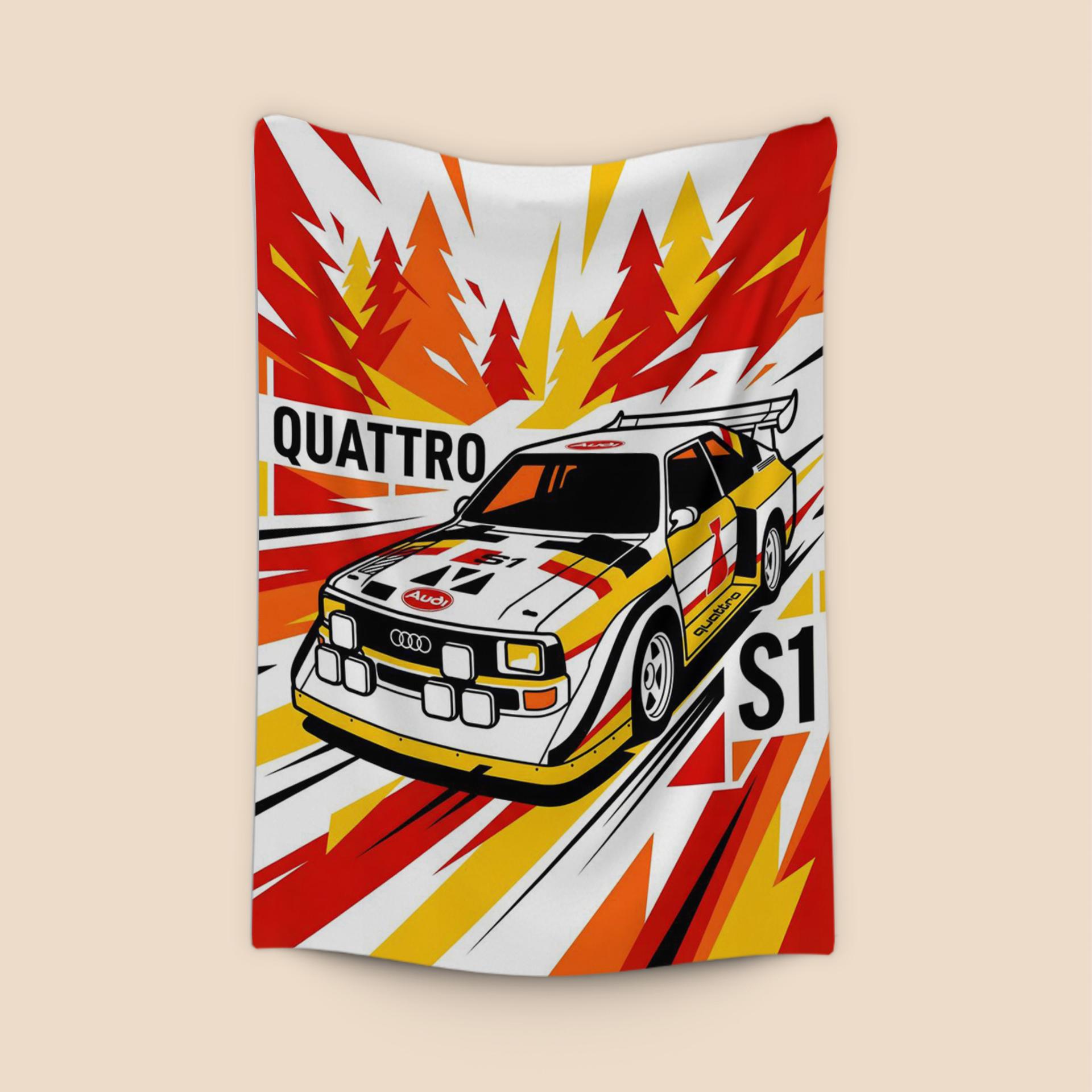 Audi Sport Quattro S1 Rally Speed Graphic