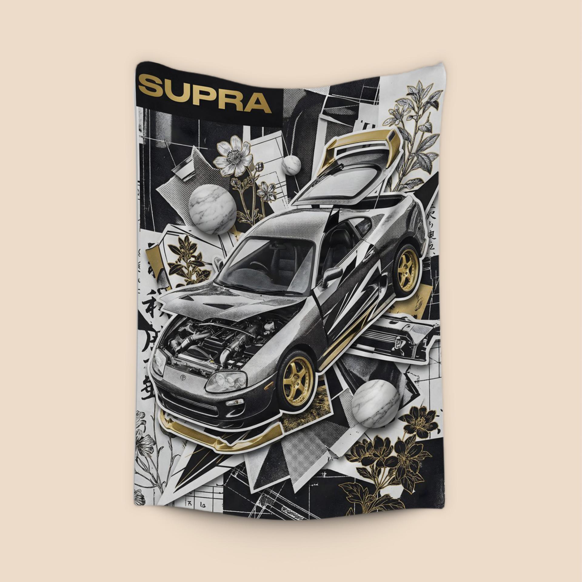 Supra A80 Gold & Monochrome Collage