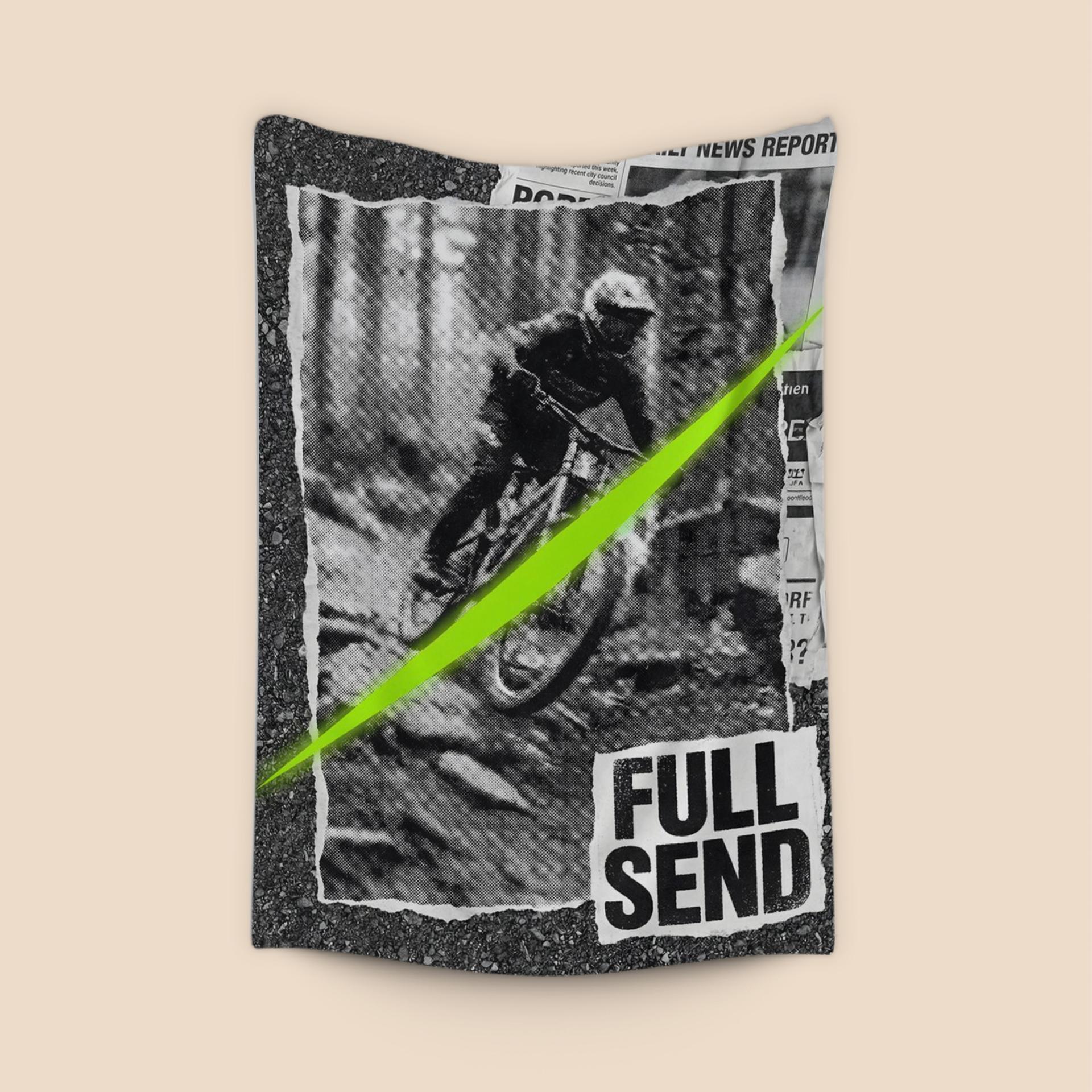 Full Send: Neon Grunge Biker Collage