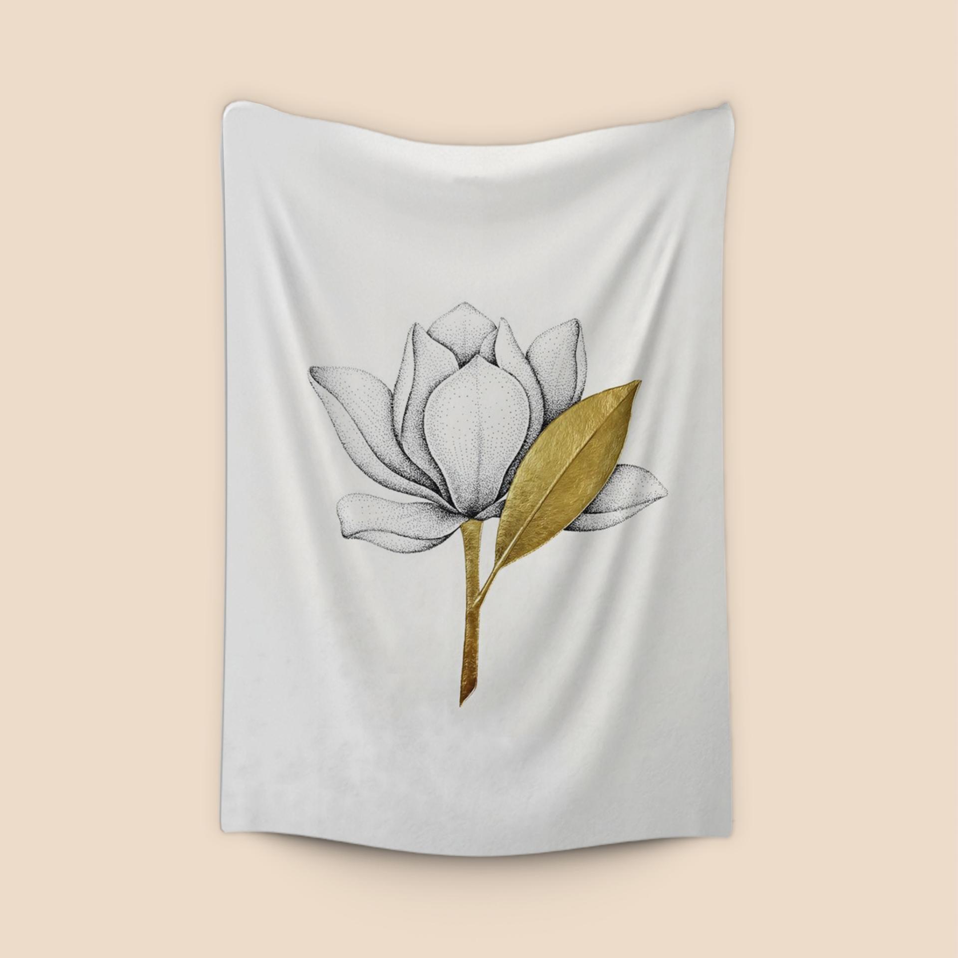 Gilded Magnolia Bloom