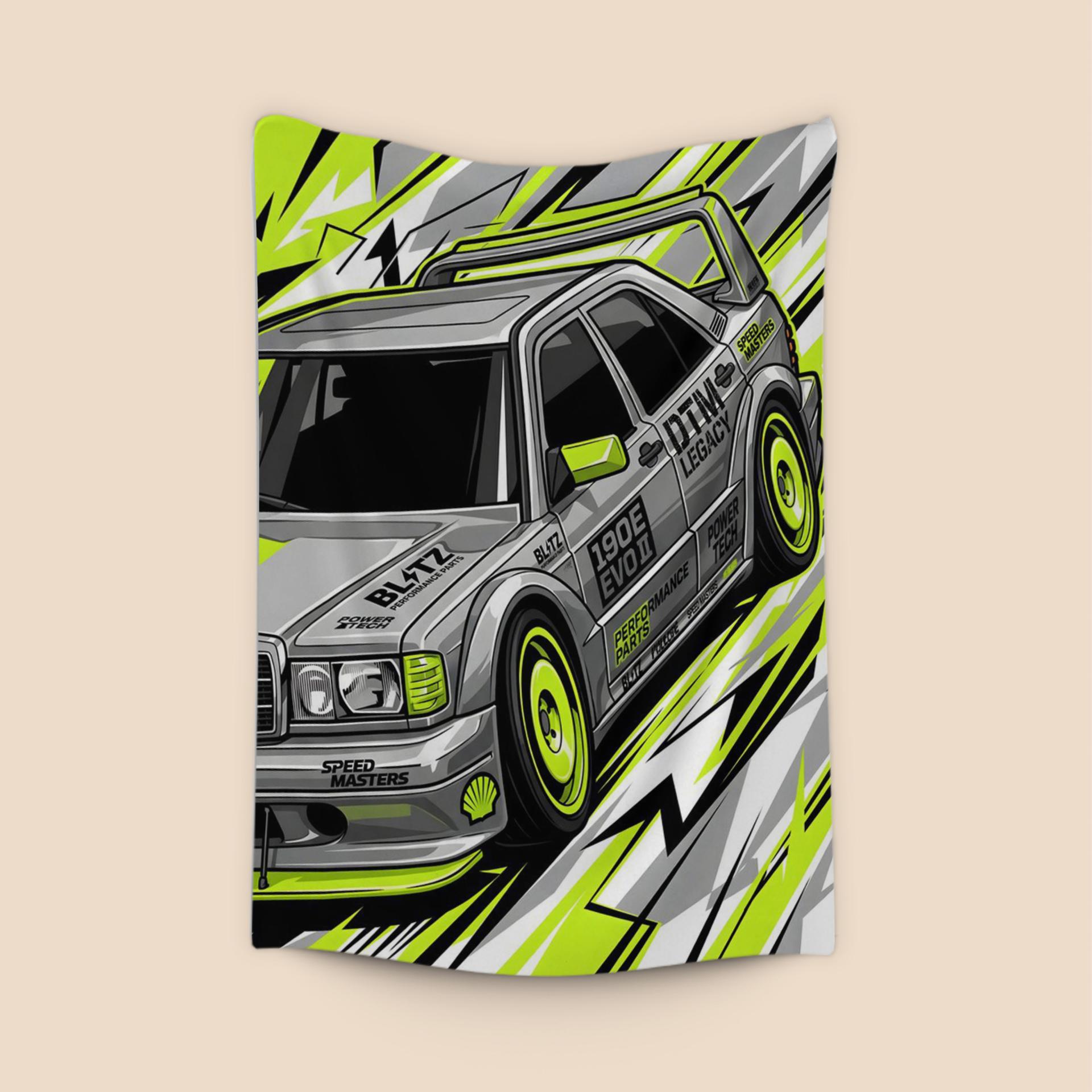 Mercedes 190E Evolution II Neon DTM Graphic