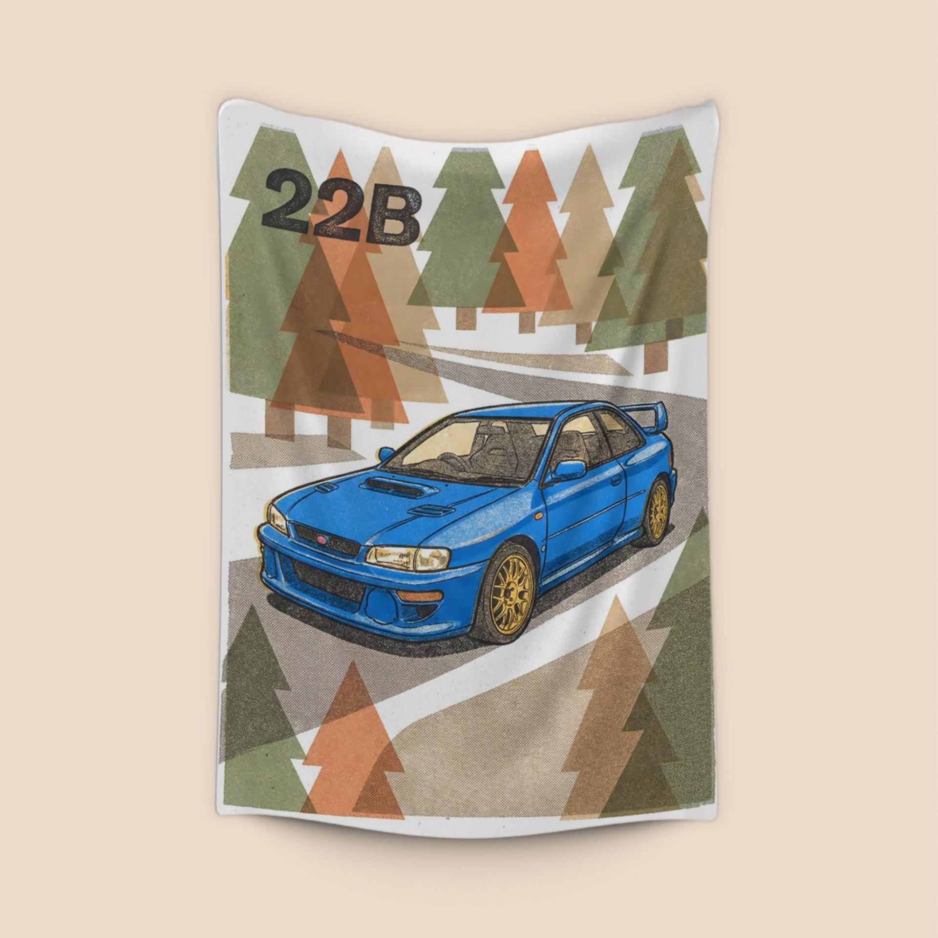 22B Forest Run: Textured Rally Illustration