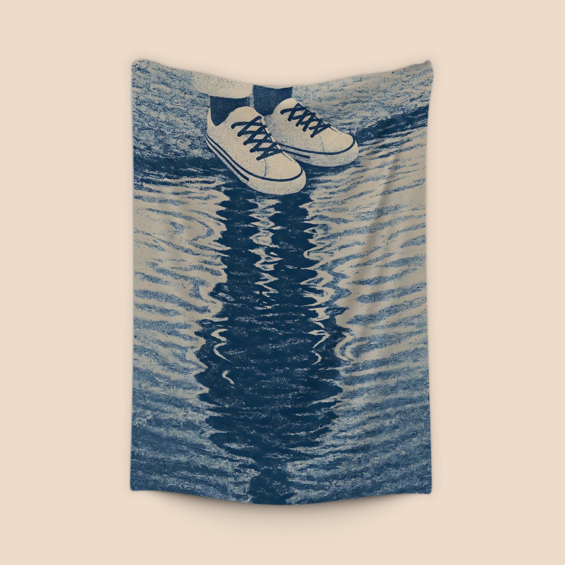 Indigo Puddle Reflection