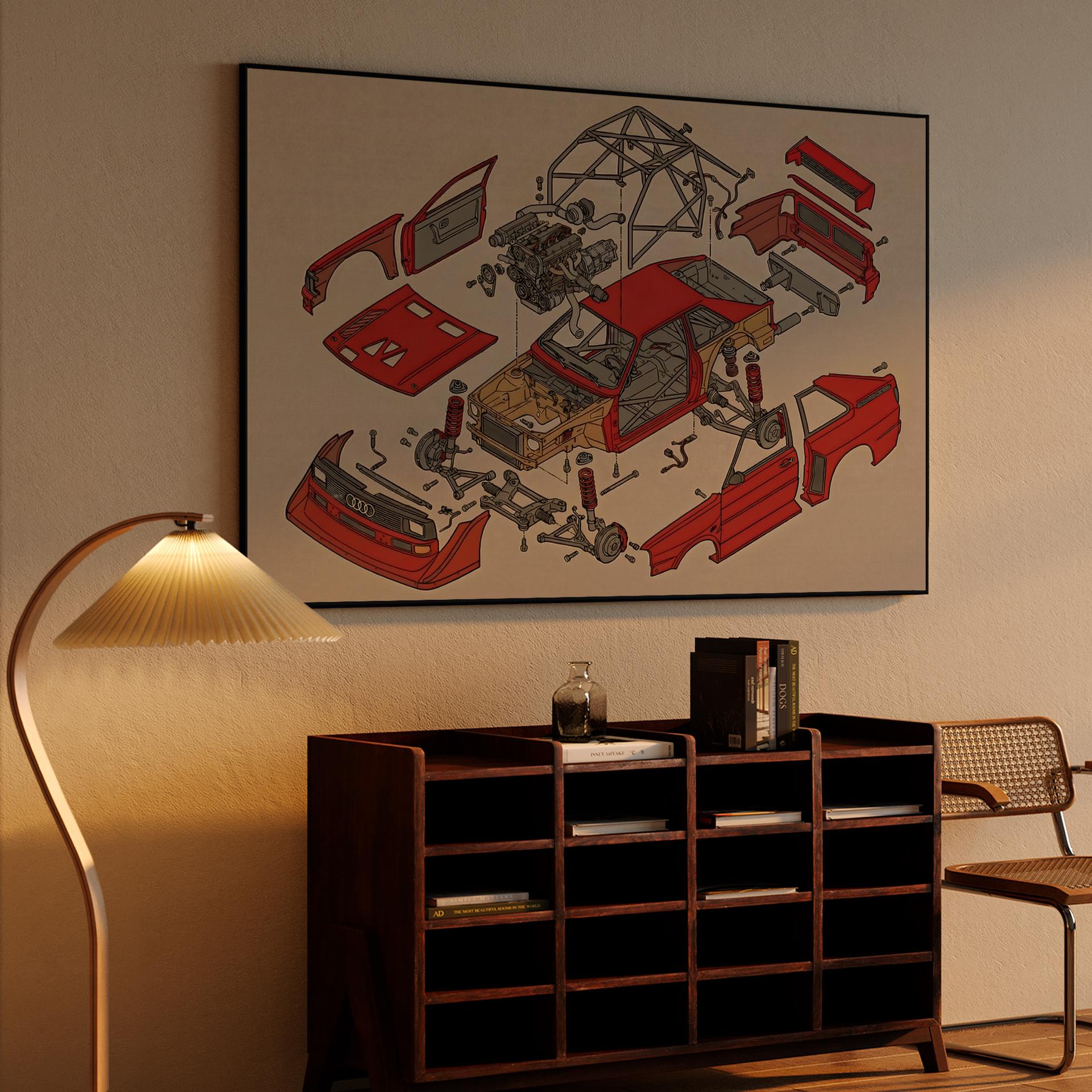 Audi Sport Quattro S1: Exploded Engineering Study